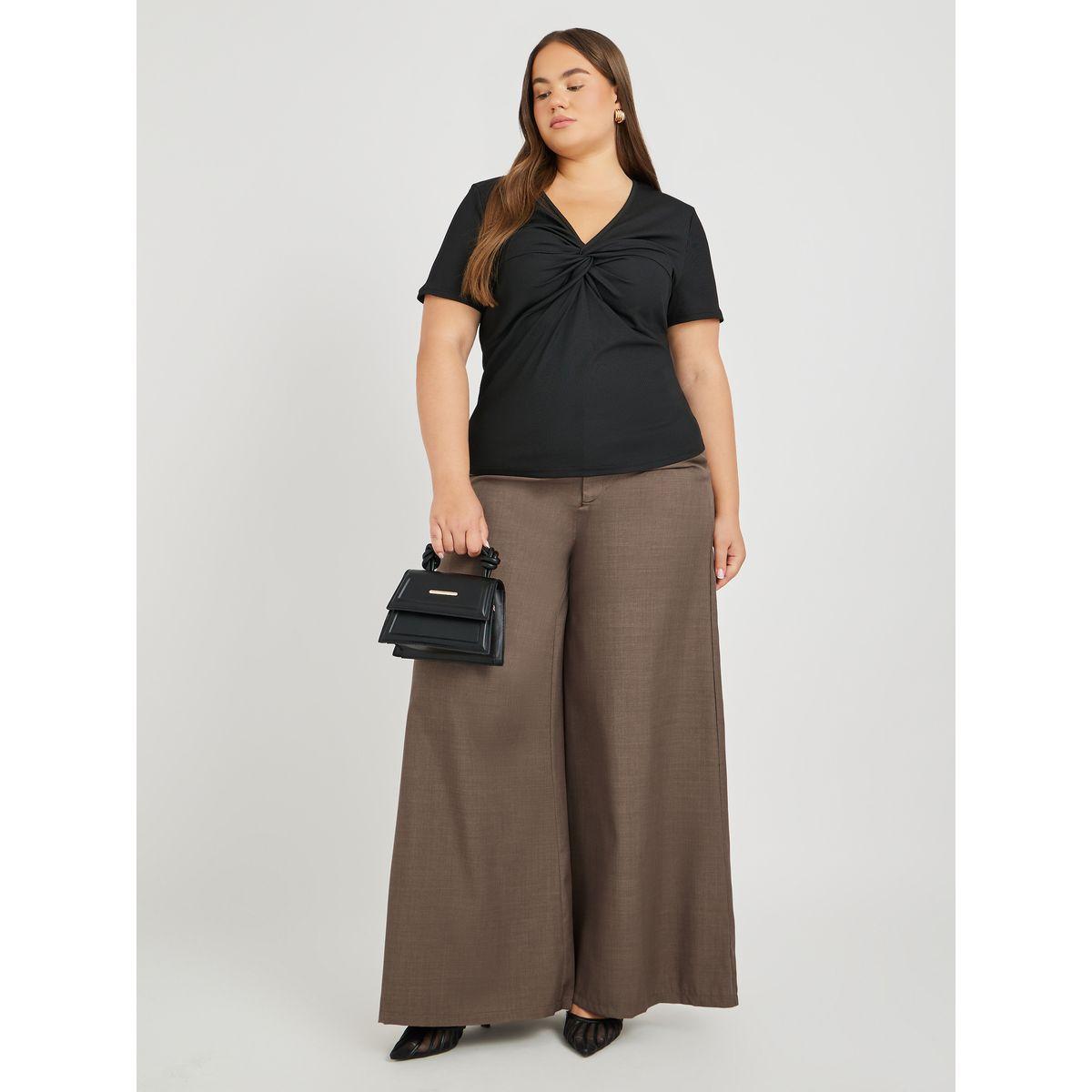 بنطال بمقاس كبير وأرجل واسعة مع خصر عالي-women-clothing-bottoms-trousers-image-1
