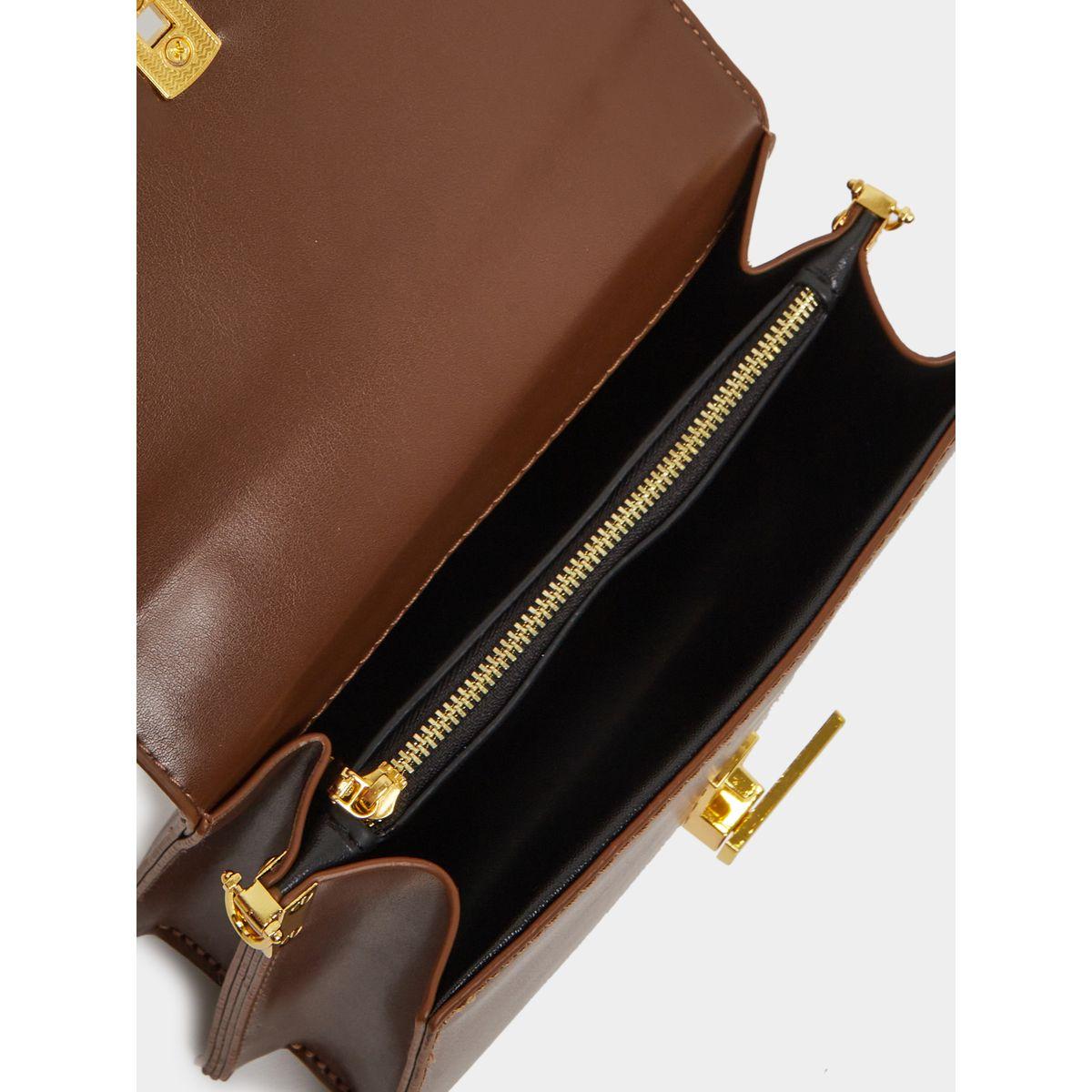 Styli Solid Handbag with Top Handle and Adjustable Strap-women-bagsandwallets-handbags-image-4