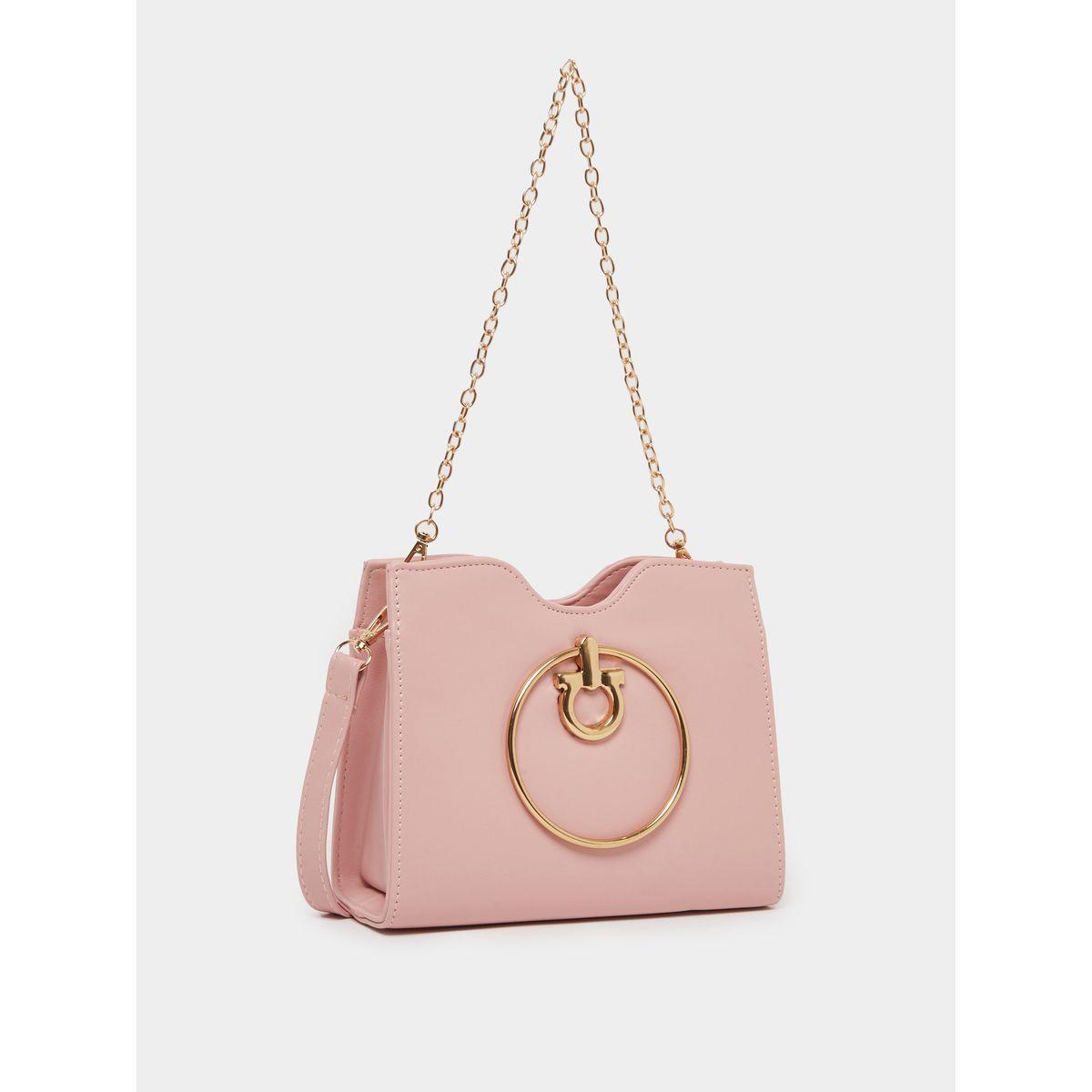 Styli Drop Metal Accent Handbag with Chain Strap-women-bagsandwallets-handbags-image-1