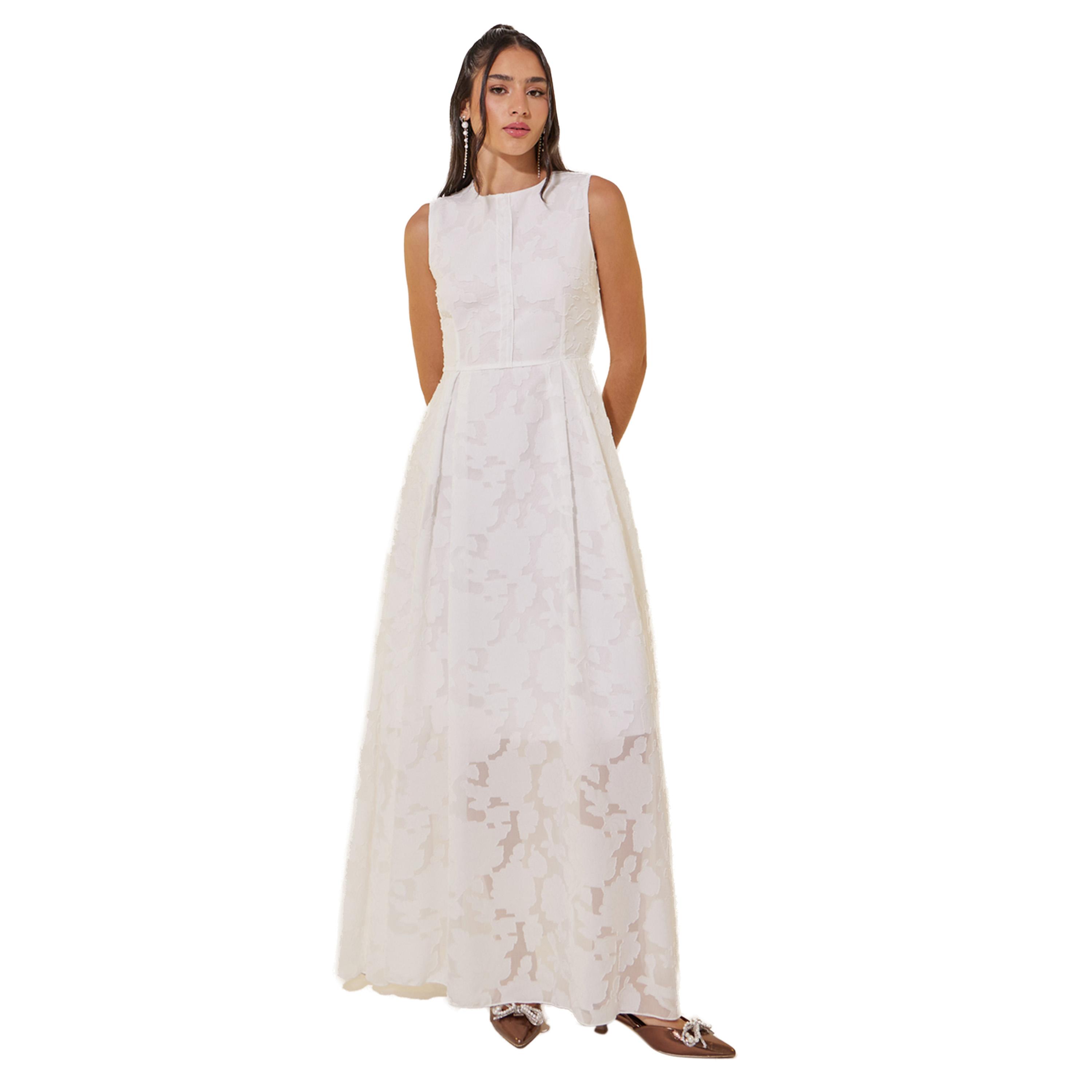 Take Two Jacquard Sleeveless Pleated A-Line Maxi Dress-women-clothing-dresses-image-1