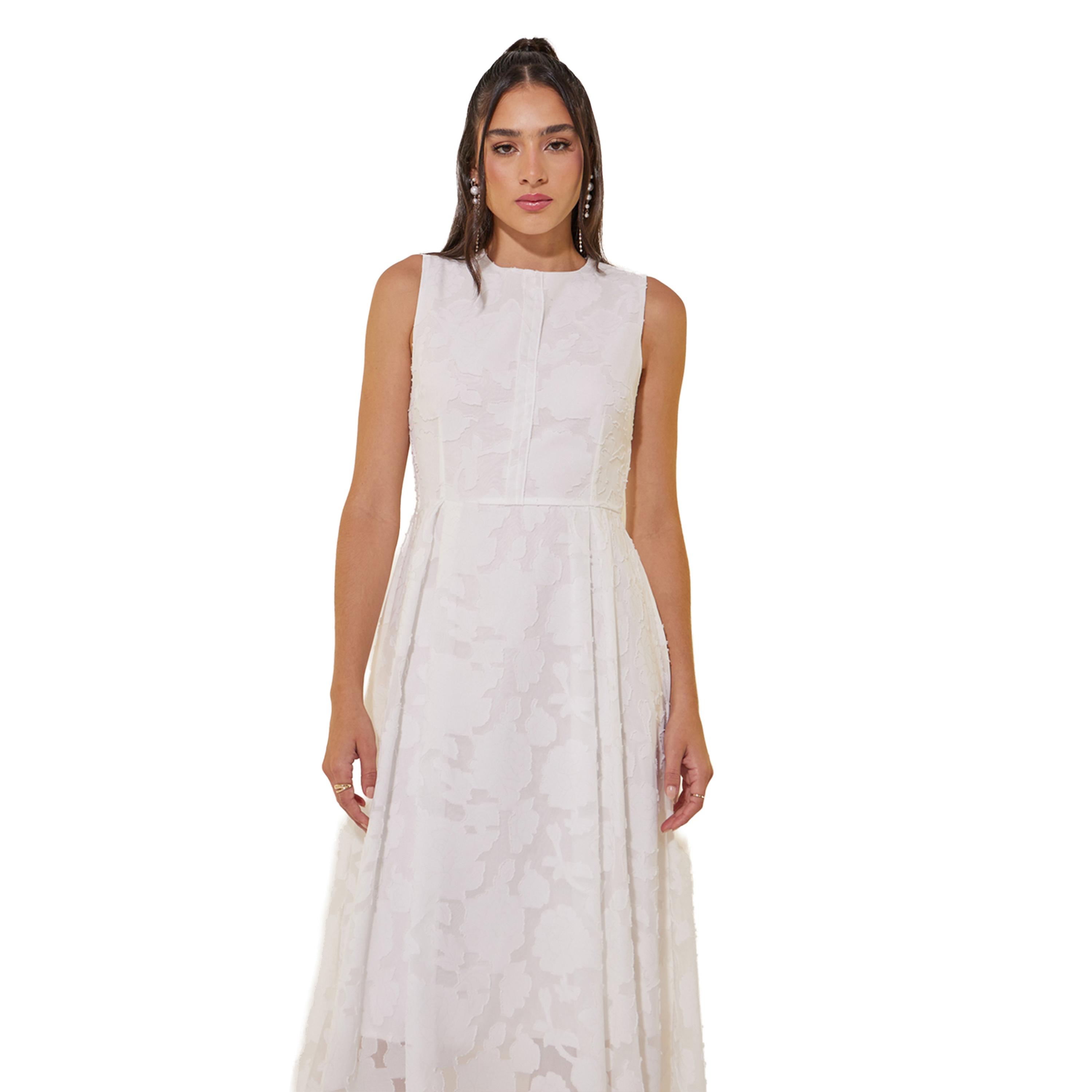 Take Two Jacquard Sleeveless Pleated A-Line Maxi Dress-women-clothing-dresses-image-3