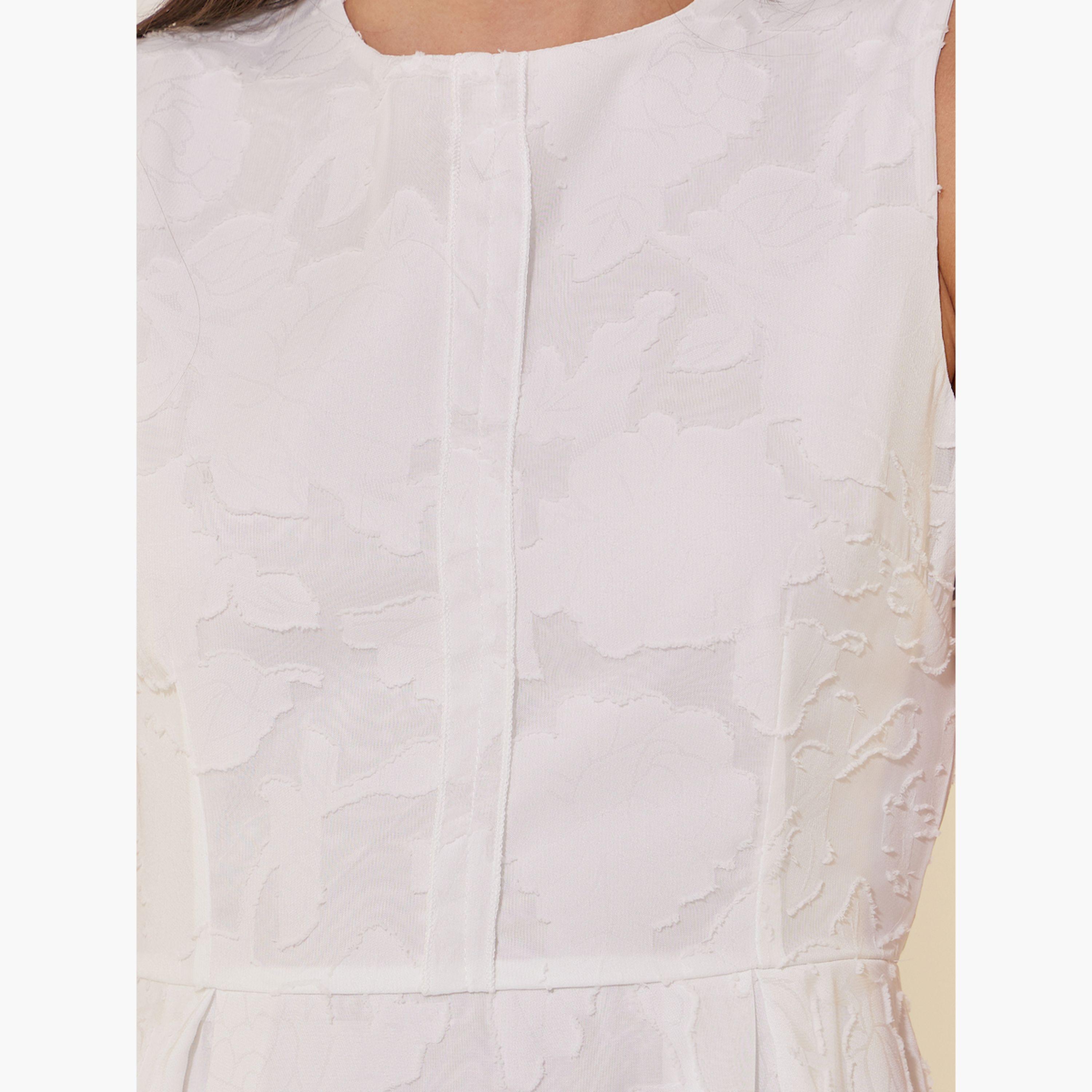 فستان طويل جاكار بلا أكمام مع كسرات-women-clothing-dresses-image-4