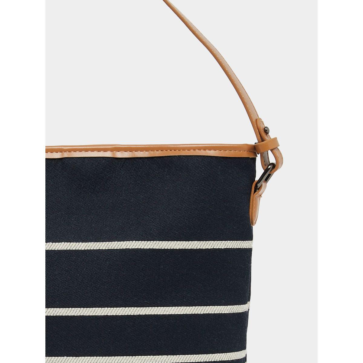 Styli Striped Snap-Button Closure Shoulder Bag-women-bagsandwallets-handbags-image-3
