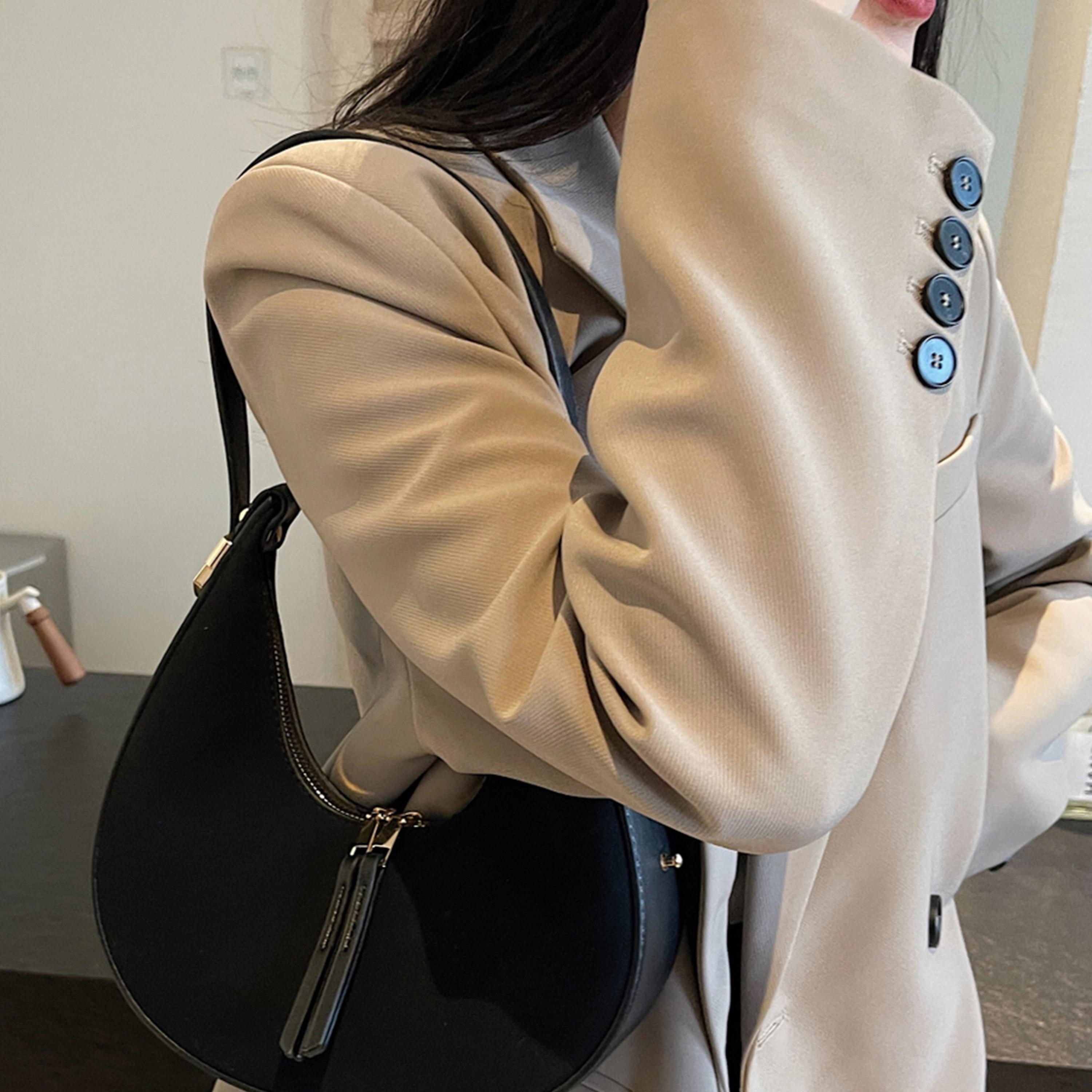 Styli Solid Shoulder Bag with Zip Closure-women-bagsandwallets-handbags-image-5