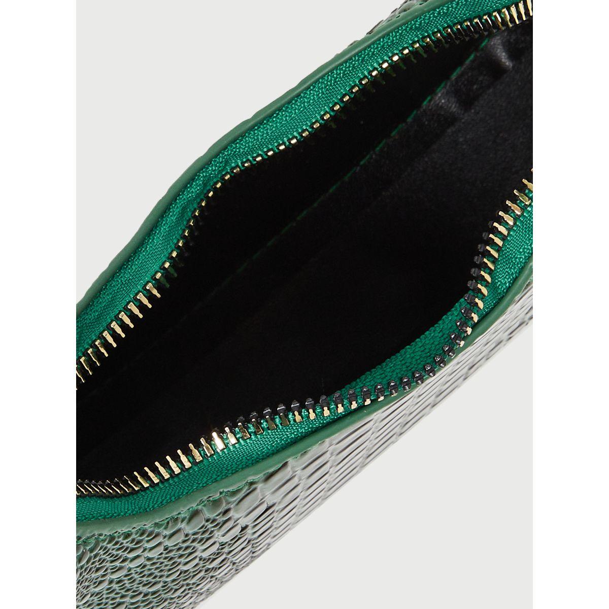 Styli Green Croco Shoulder Bag-women-bagsandwallets-handbags-image-4