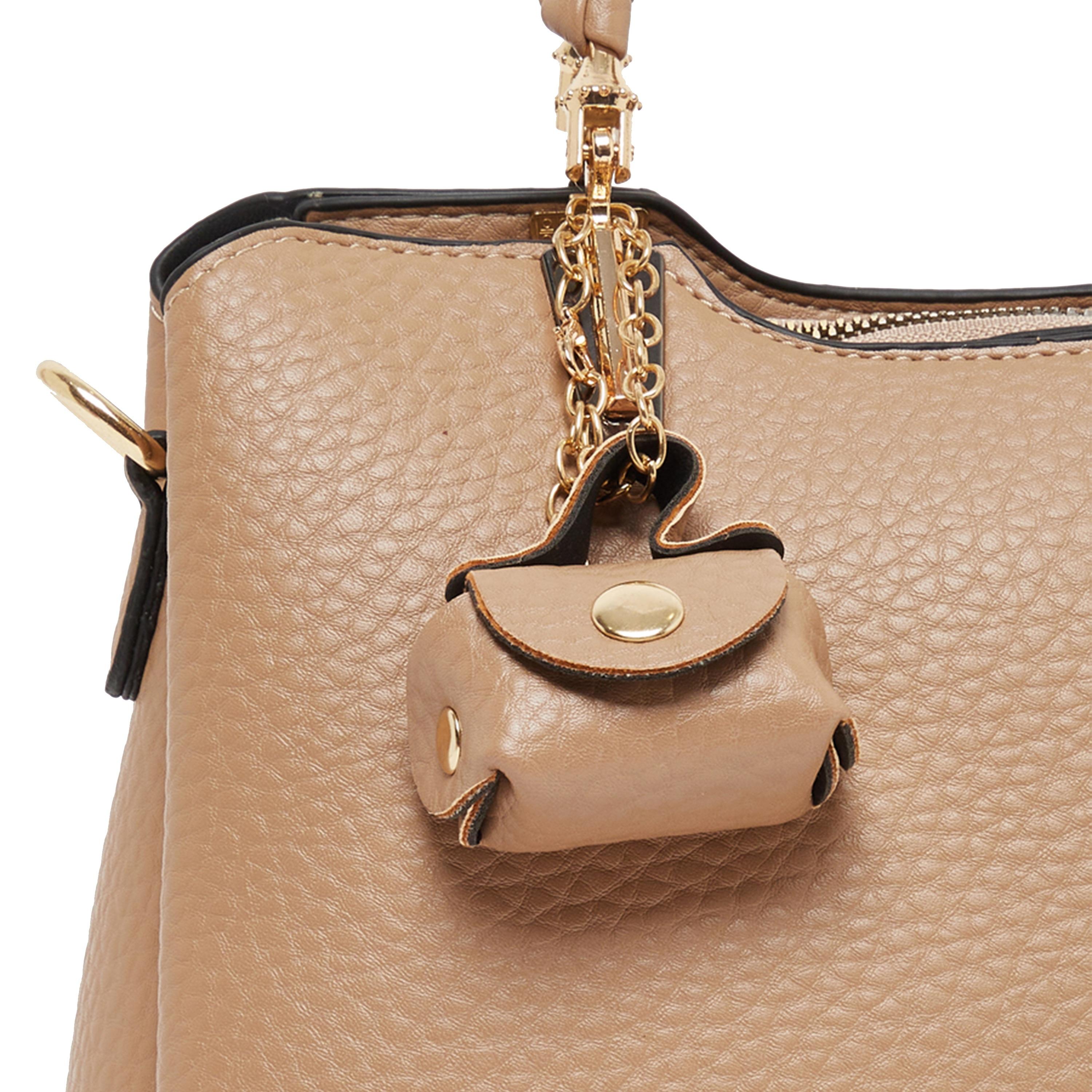 Styli Textured Pouch Drop Handbag with Top Handle-women-bagsandwallets-handbags-image-3