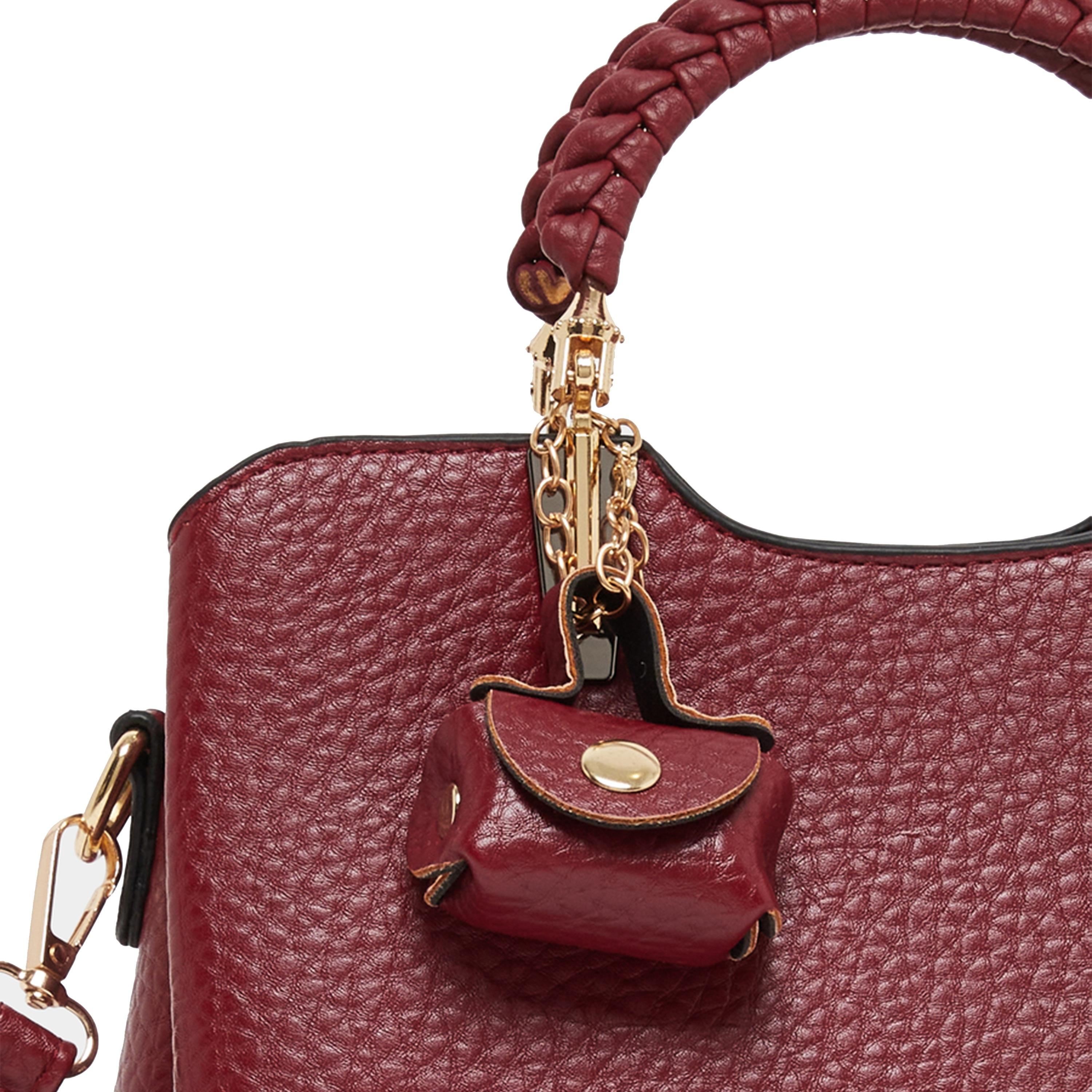 Styli Textured Pouch Drop Handbag with Top Handle-women-bagsandwallets-handbags-image-3