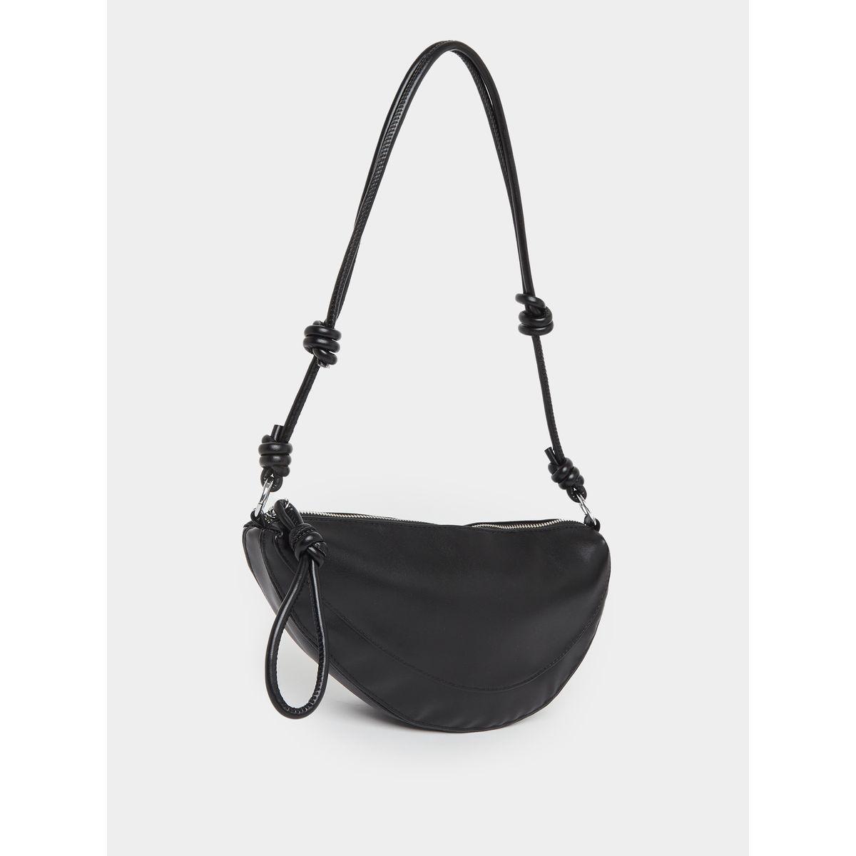 شنطة كتف سادة مزينة بعقدة-women-bagsandwallets-handbags-image-1