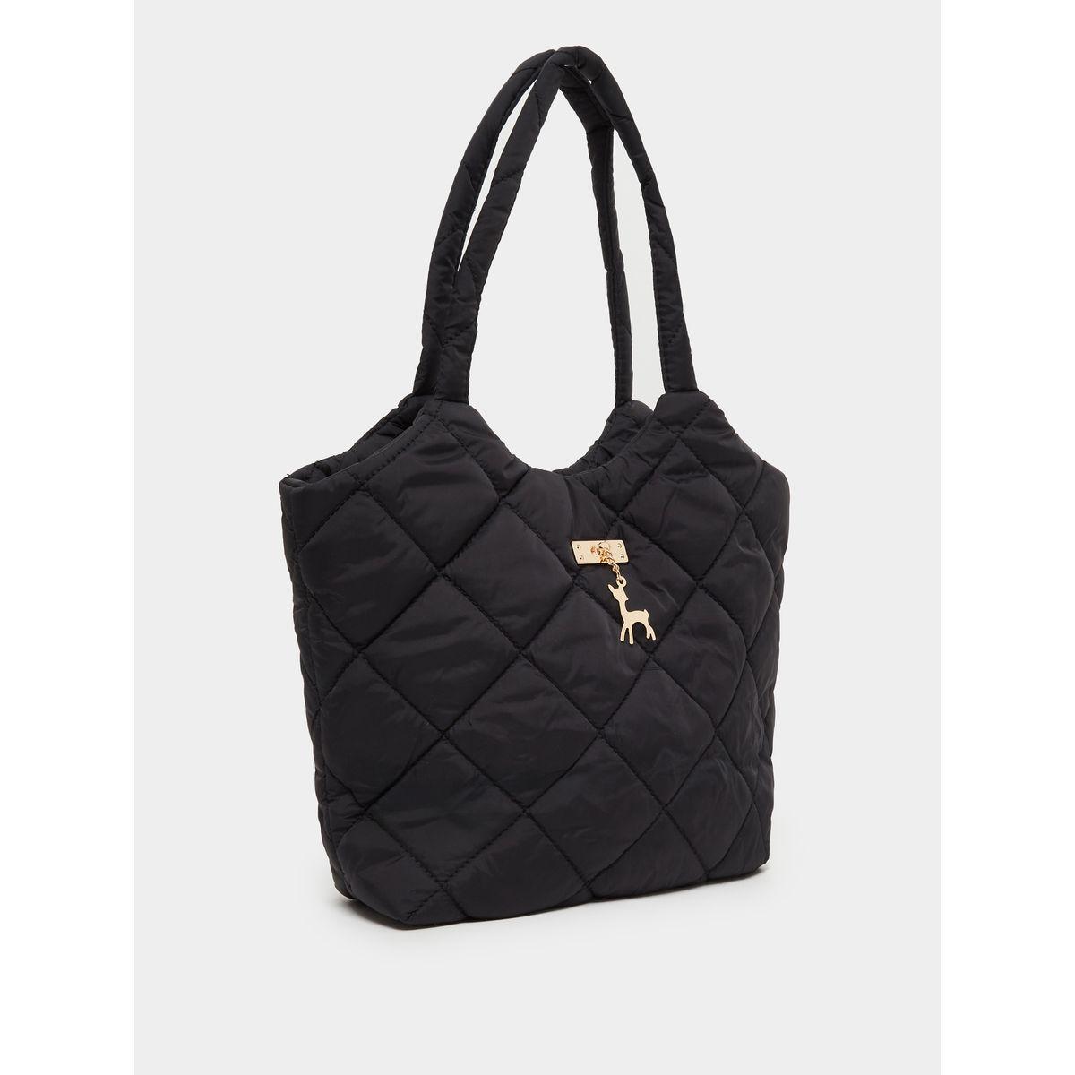 Styli Black Quilted Shoulder Bag-women-bagsandwallets-handbags-image-1