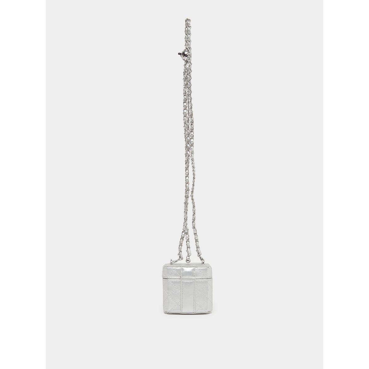 Styli Silver Quilted Bucket Shoulder Bag-women-bagsandwallets-handbags-image-2