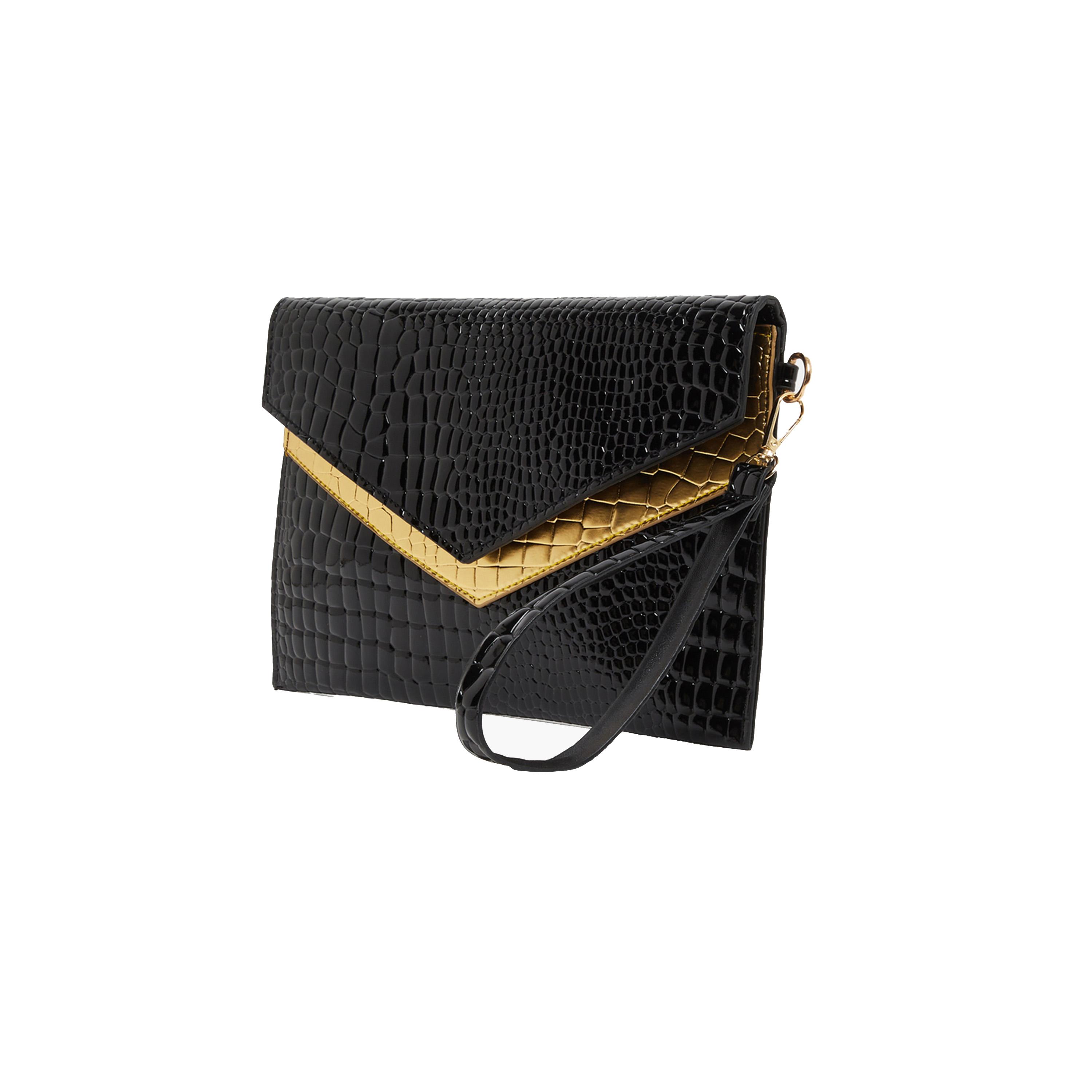 Styli Snake Skin Textured Clutch Bag-women-bagsandwallets-handbags-image-2