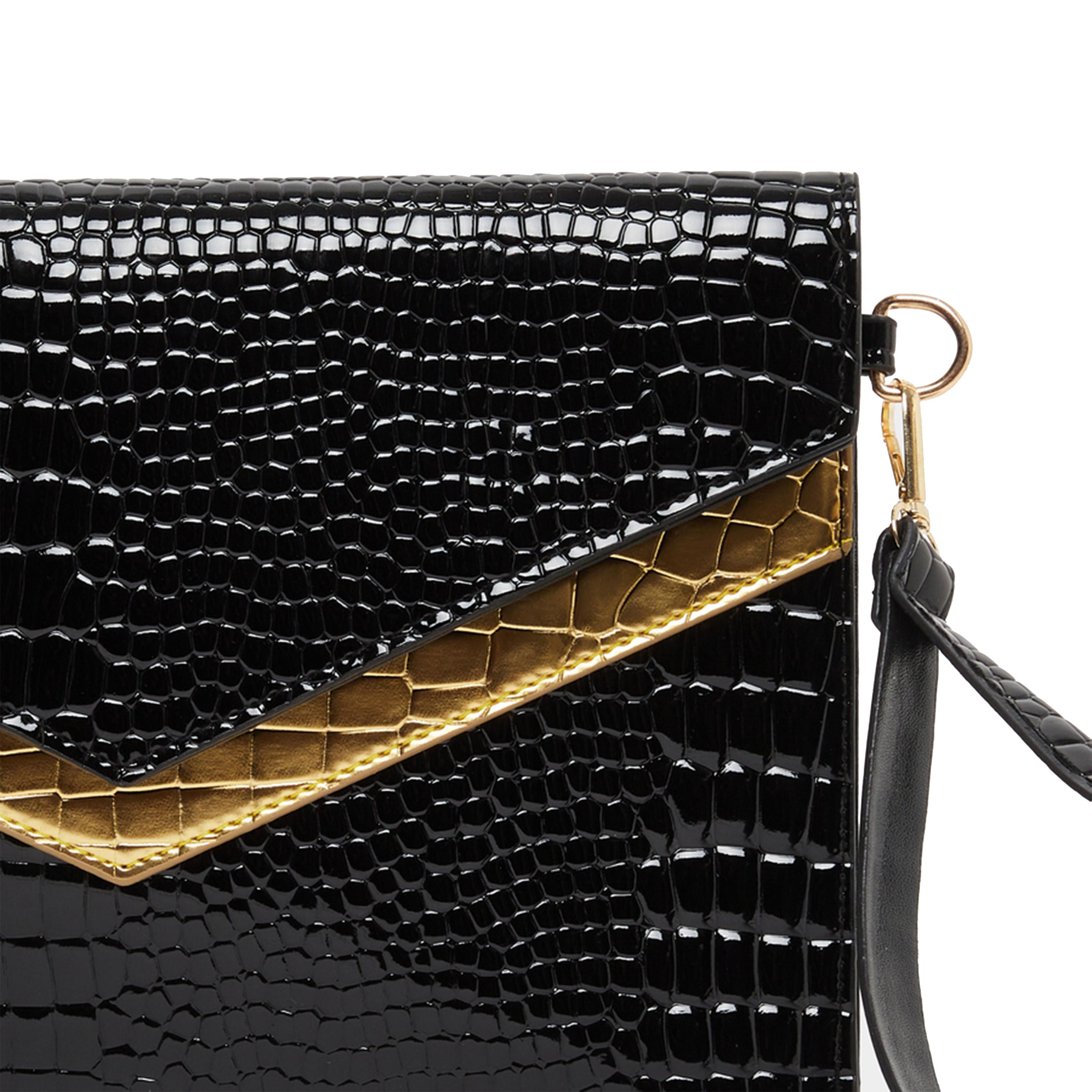 Styli Snake Skin Textured Clutch Bag-women-bagsandwallets-handbags-image-4