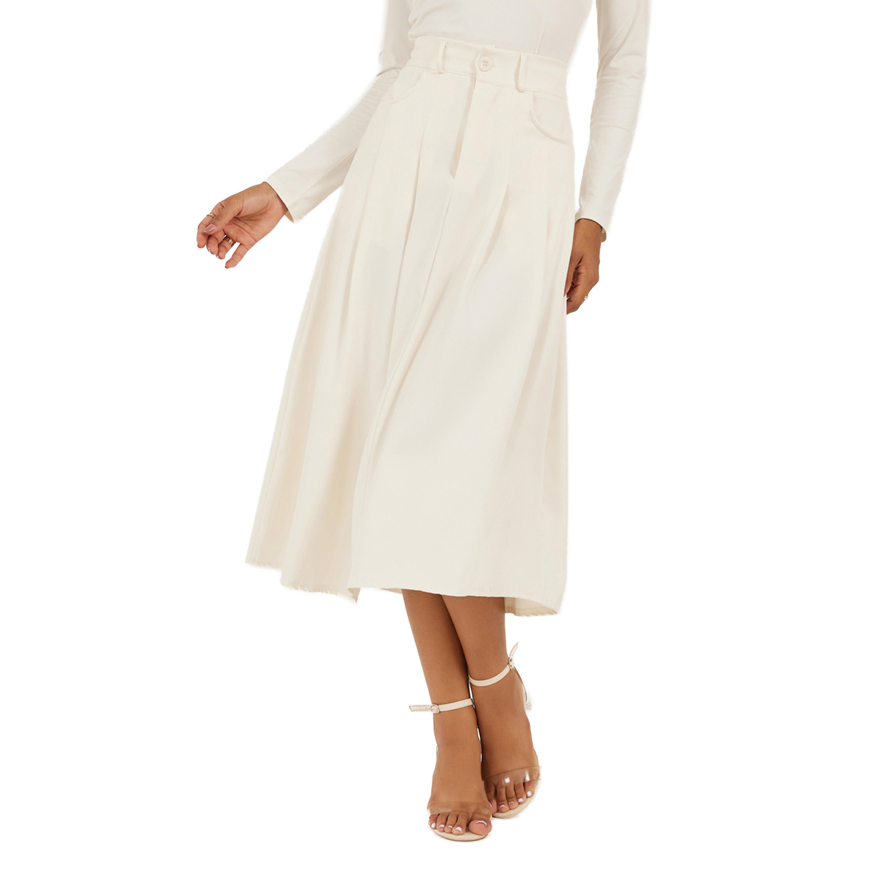 Styli Pleated Mid Rise A-Line Skirt-women-clothing-bottoms-skirts-image-2