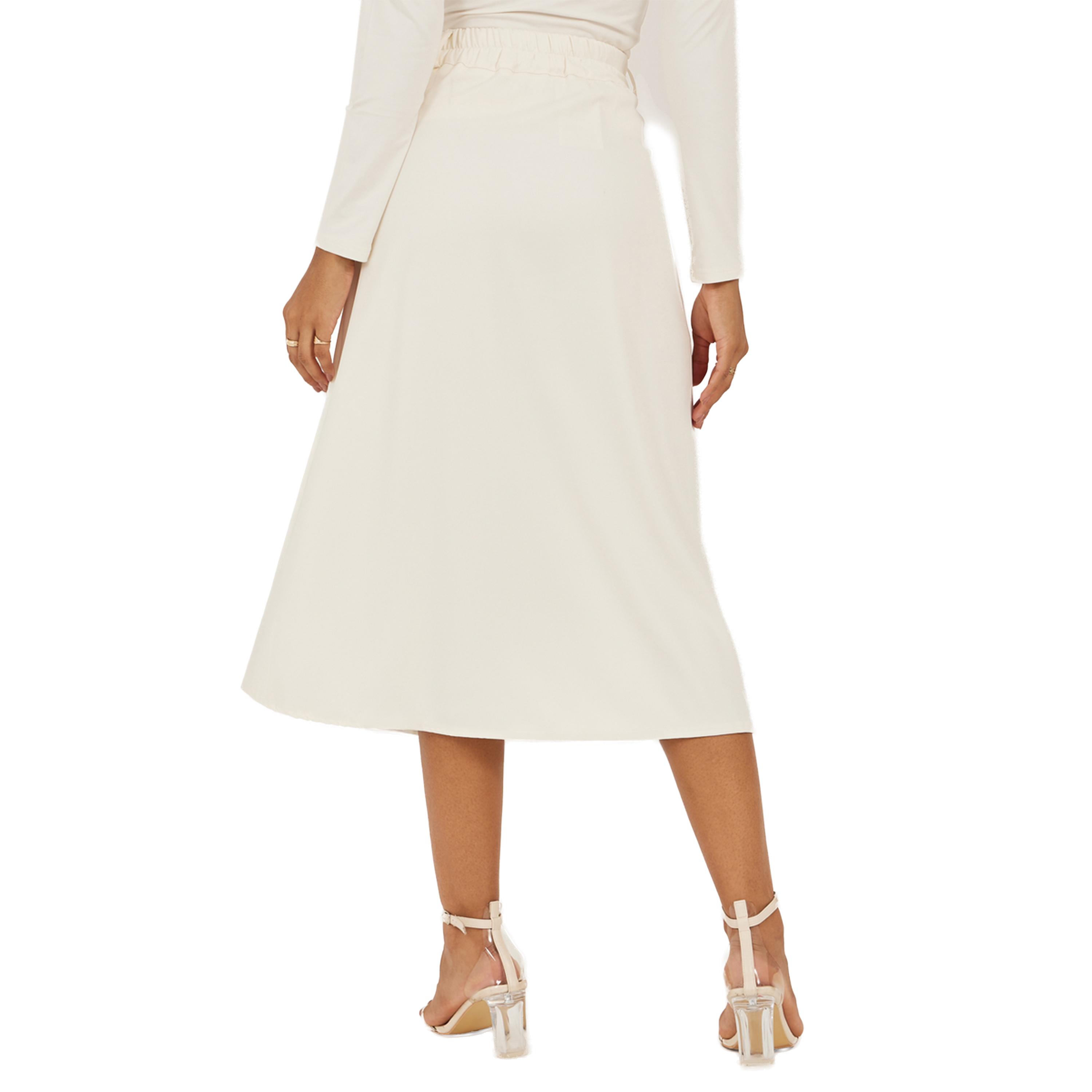 Styli Pleated Mid Rise A-Line Skirt-women-clothing-bottoms-skirts-image-4