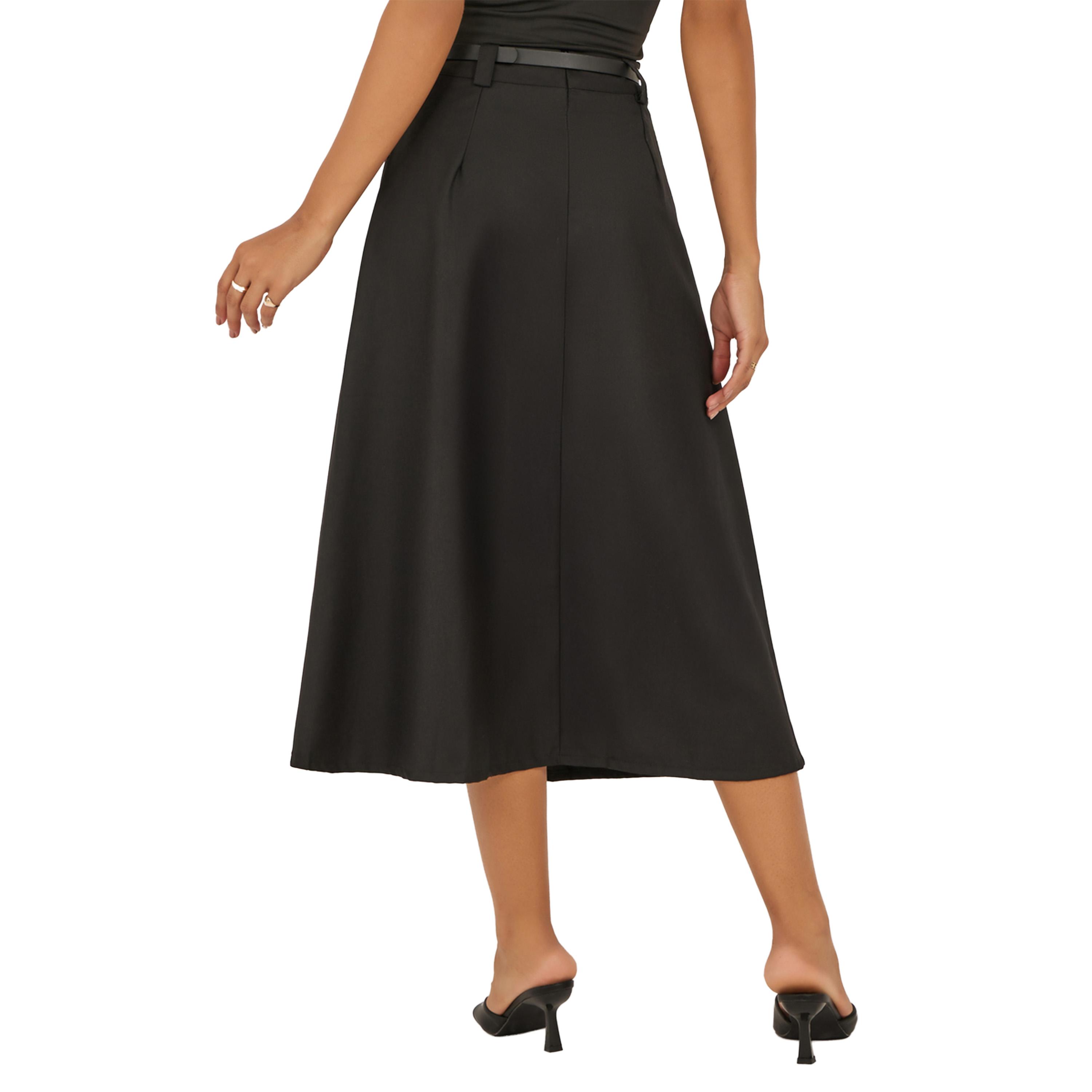 Styli Pleated A-Line Midi Skirt-women-clothing-bottoms-skirts-image-4
