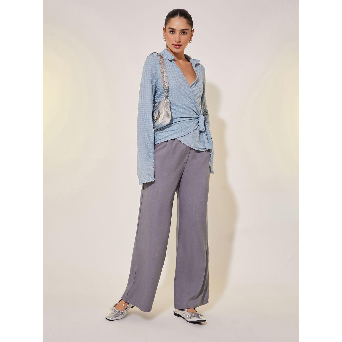 بلوزة بنمط لف وأكمام طويلة-women-clothing-shirtsandblouses-blouses-image-2