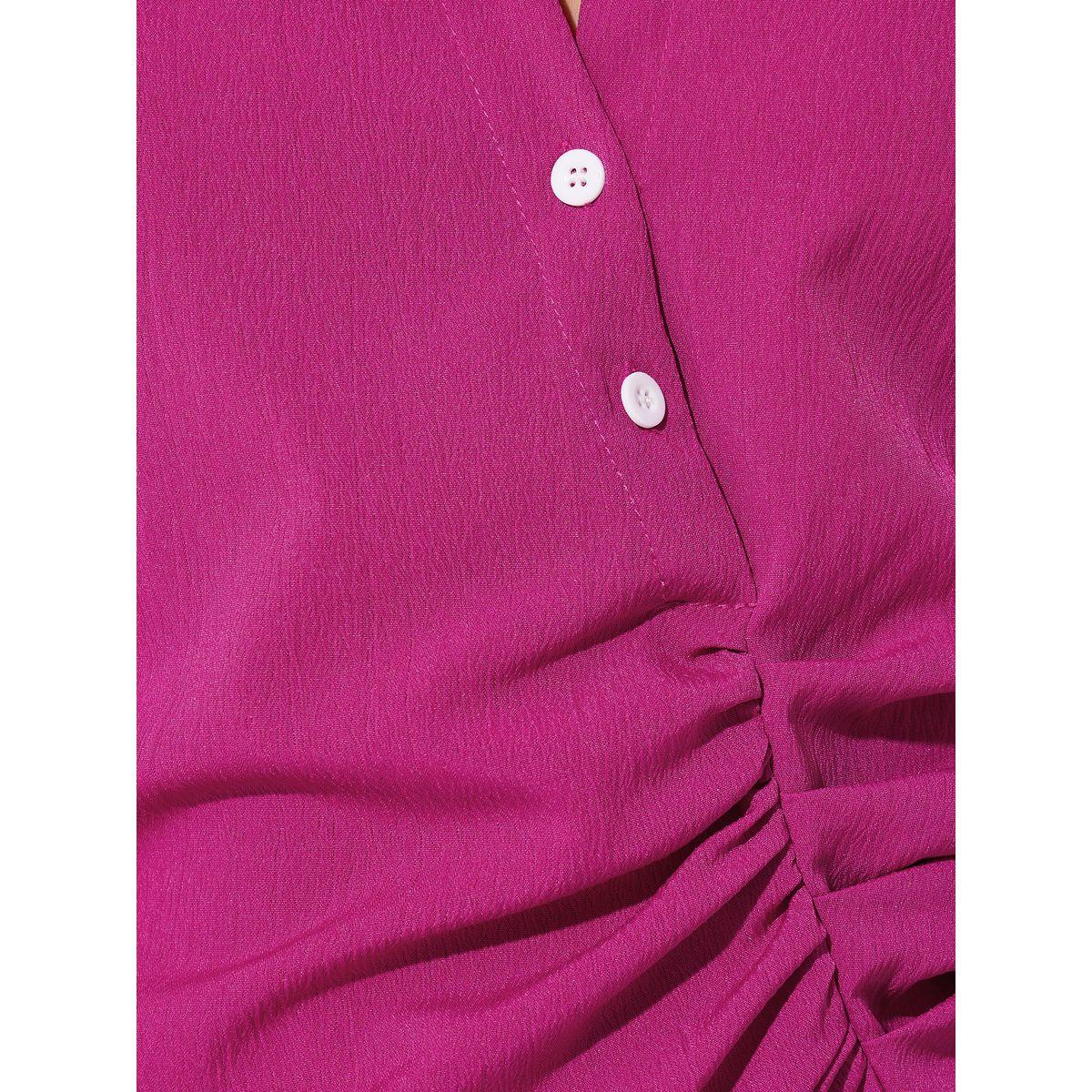 بلوزة سادة بنمط لف وأكمام طويلة-women-clothing-shirtsandblouses-blouses-image-3