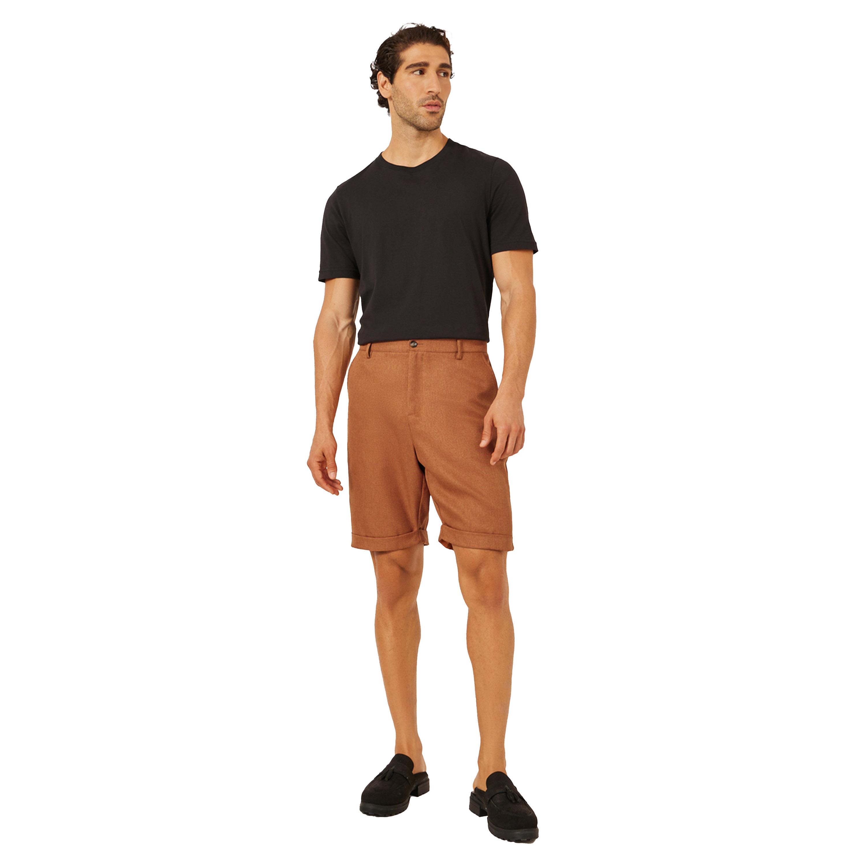 Styli Solid Turn-Up Hem Bermuda Shorts-men-clothing-bottoms-shorts-image-2