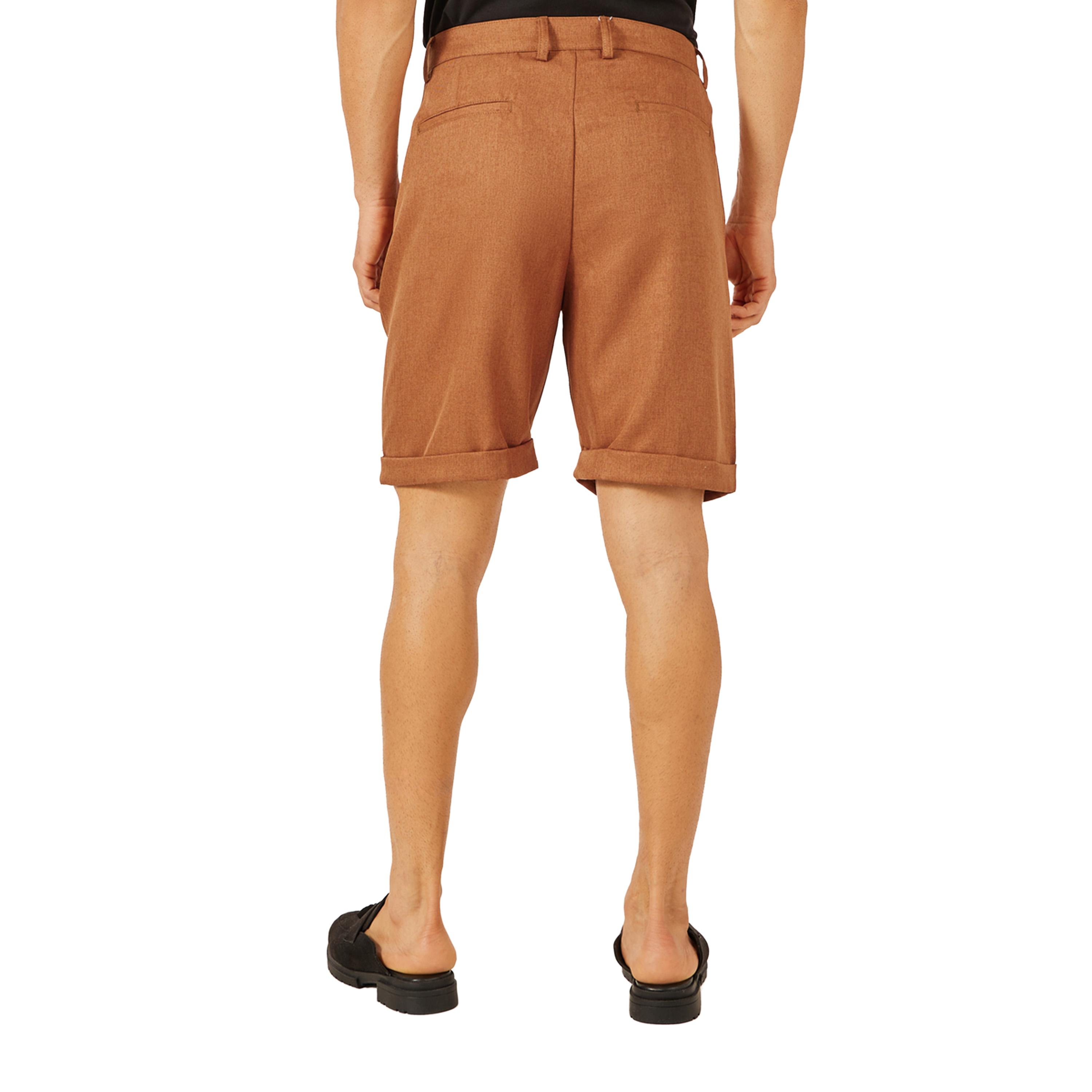 ستايلي -  شورت برمودا سادة بحافة مطوية-men-clothing-bottoms-shorts-image-1