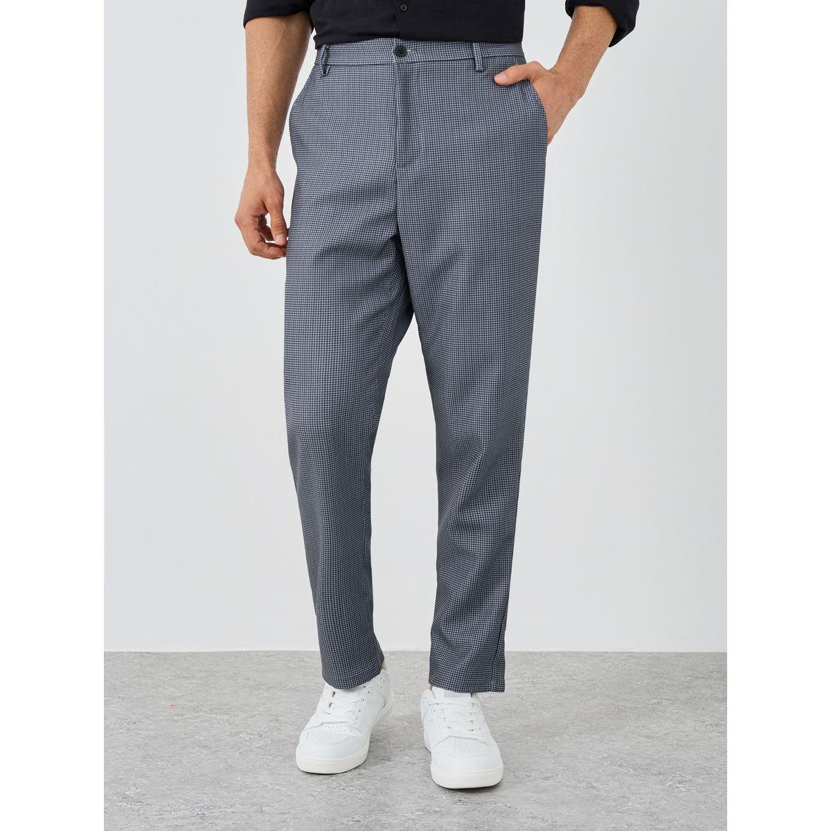 Styli Checked Slant Pocket Suit Pants-men-clothing-bottoms-trousersandchinos-trousers-image-1