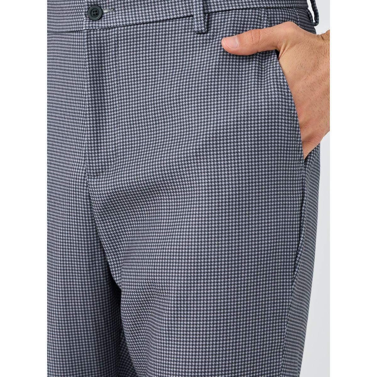 Styli Checked Slant Pocket Suit Pants-men-clothing-bottoms-trousersandchinos-trousers-image-3