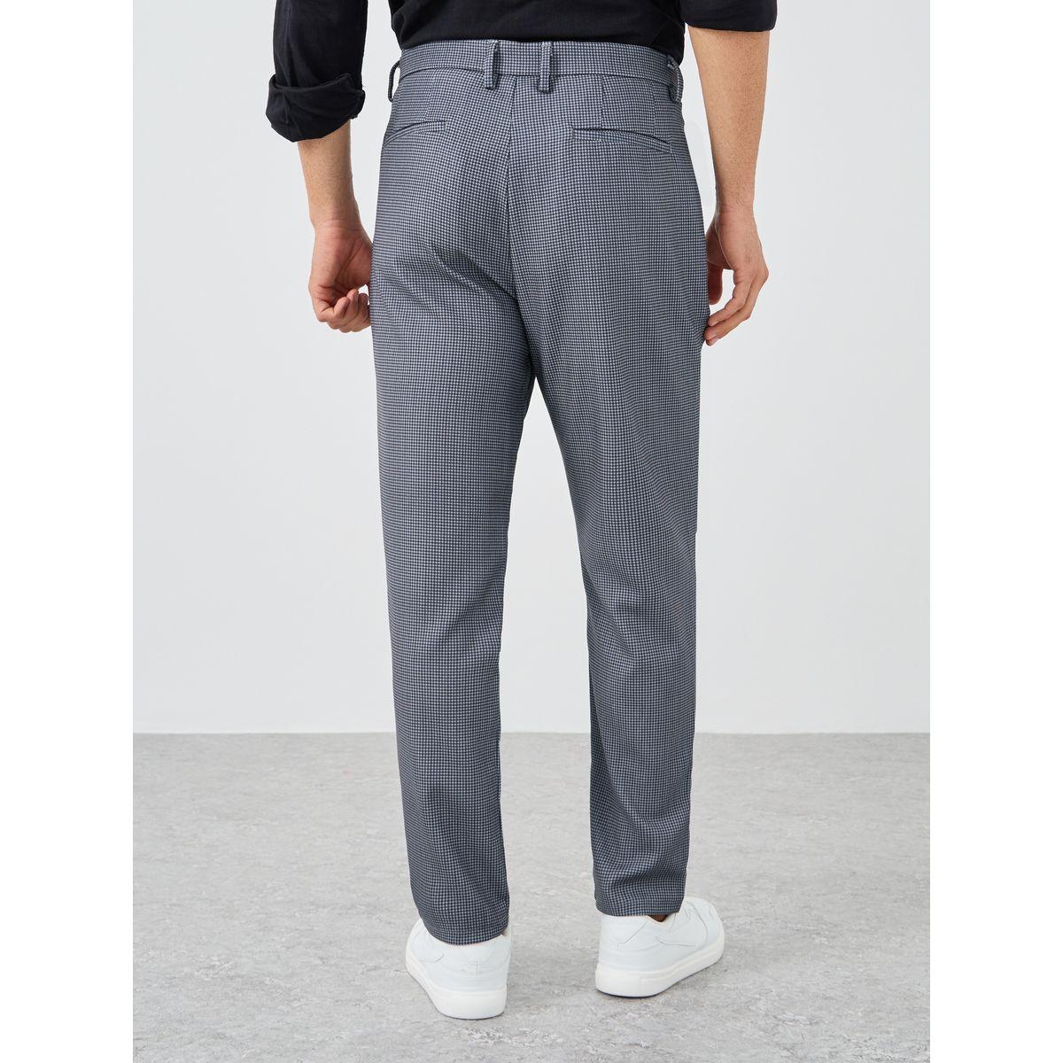 Styli Checked Slant Pocket Suit Pants-men-clothing-bottoms-trousersandchinos-trousers-image-4