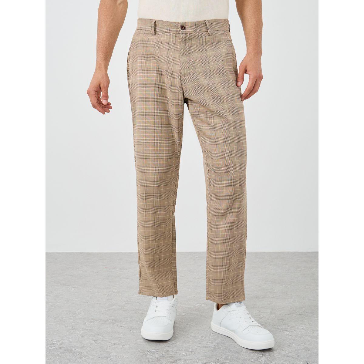 Styli Checked Slant Pocket Suit Pants-men-clothing-bottoms-trousersandchinos-trousers-image-1