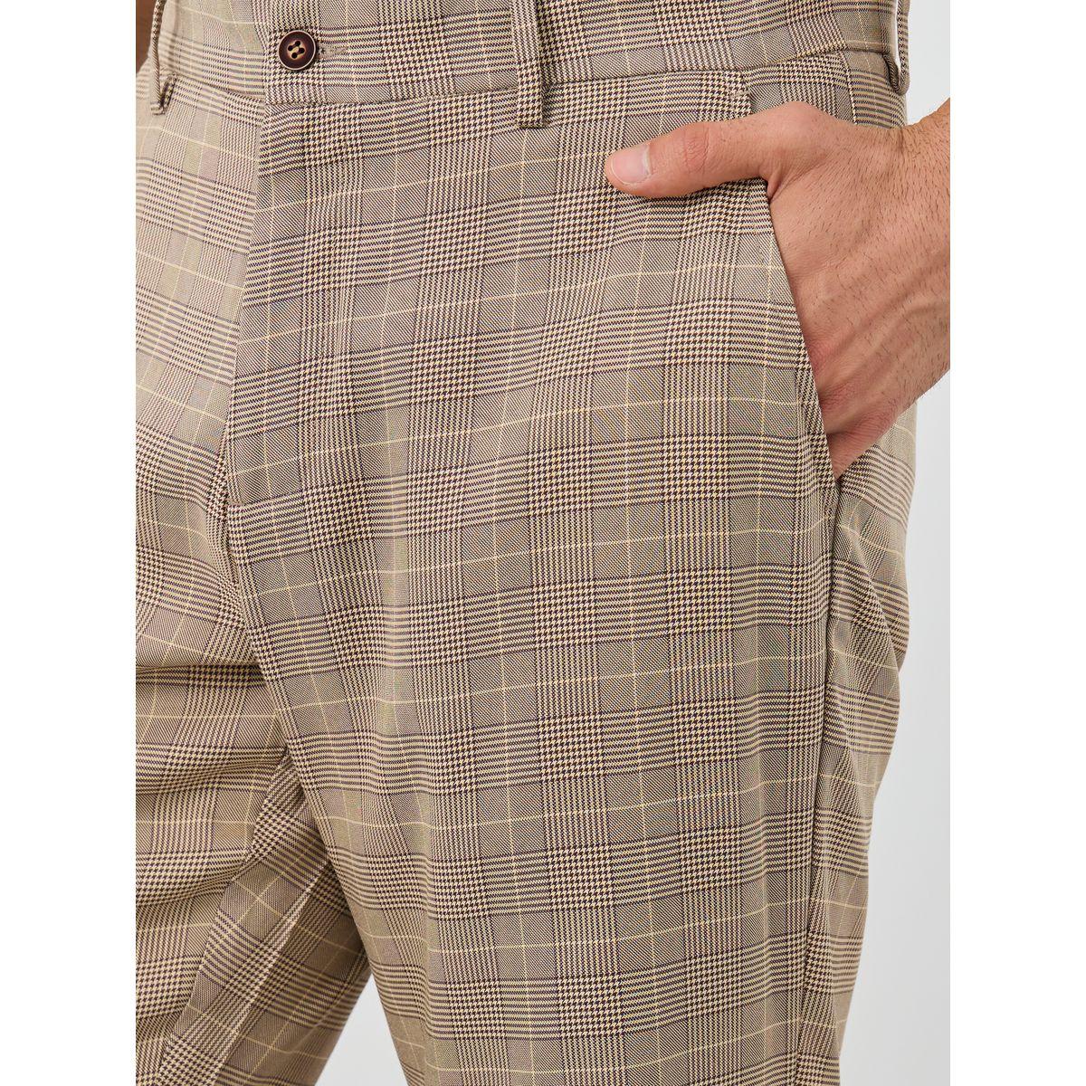 Styli Checked Slant Pocket Suit Pants-men-clothing-bottoms-trousersandchinos-trousers-image-3