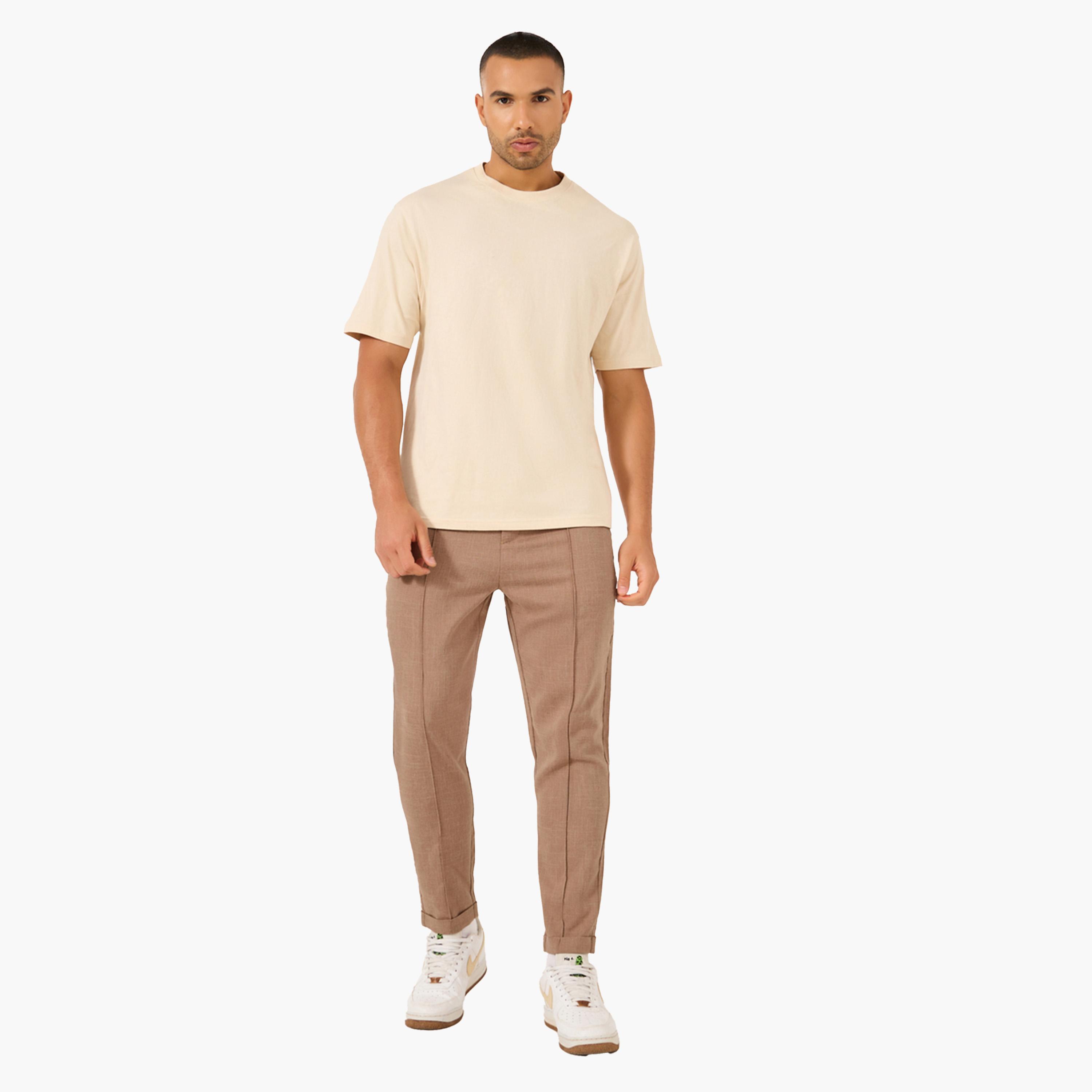 Take Two Solid Drawstring Waist Tapered Fit Pants-men-clothing-bottoms-trousersandchinos-trousers-image-2