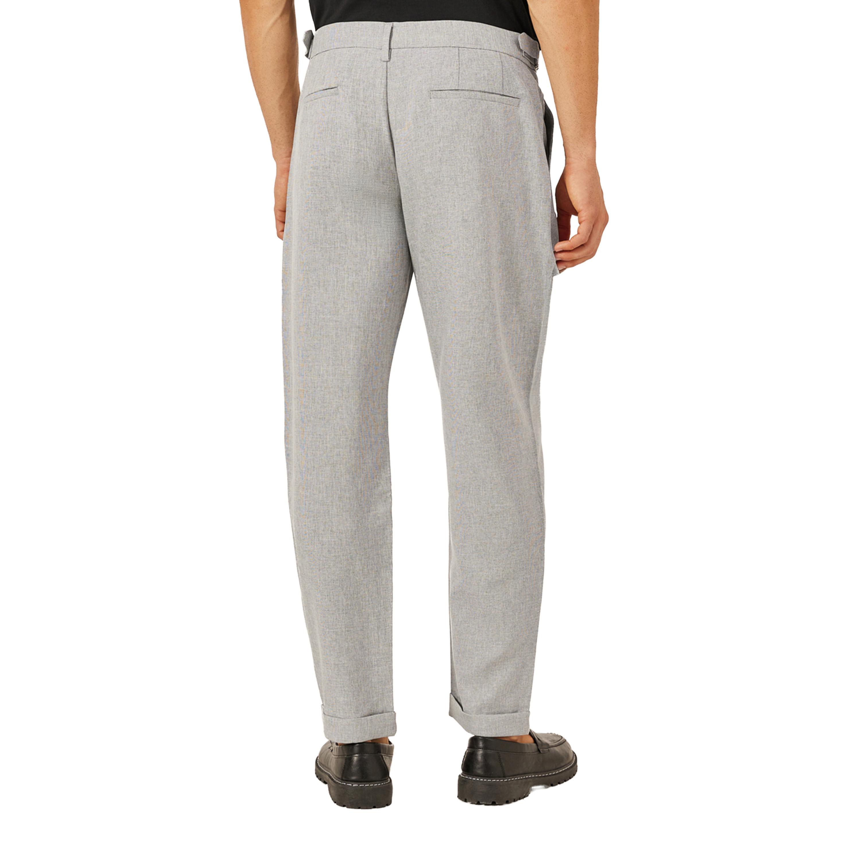 بنطال سادة بقصة مريحة وكسرات-men-clothing-bottoms-trousersandchinos-trousers-image-4