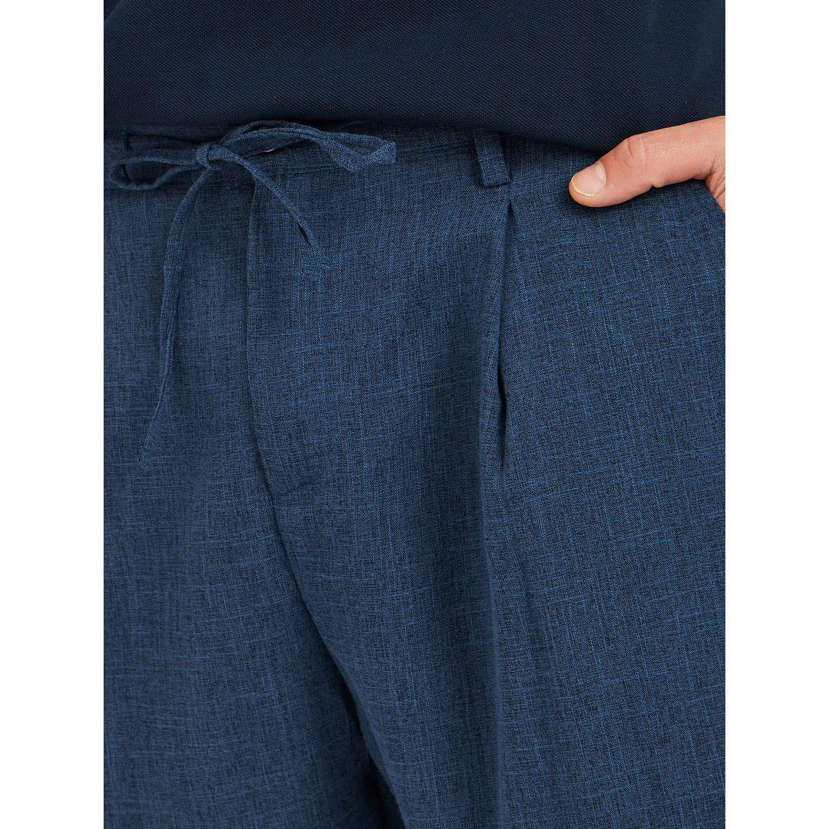 بنطال منسوج برباط خصر وجيوب جانبية-men-clothing-bottoms-trousersandchinos-trousers-image-3
