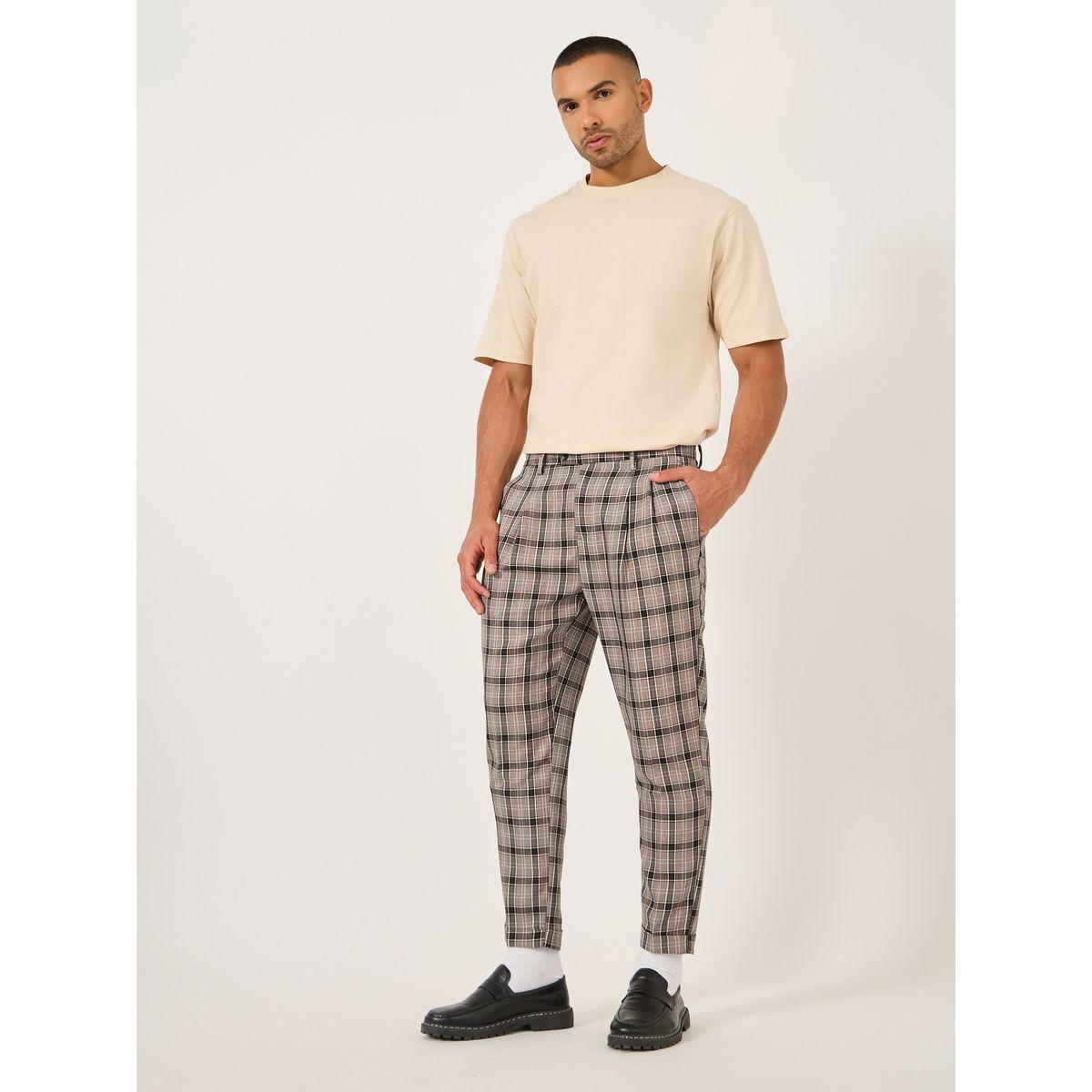 Styli Relaxed Fit Plaid Pants-men-clothing-bottoms-trousersandchinos-trousers-image-2