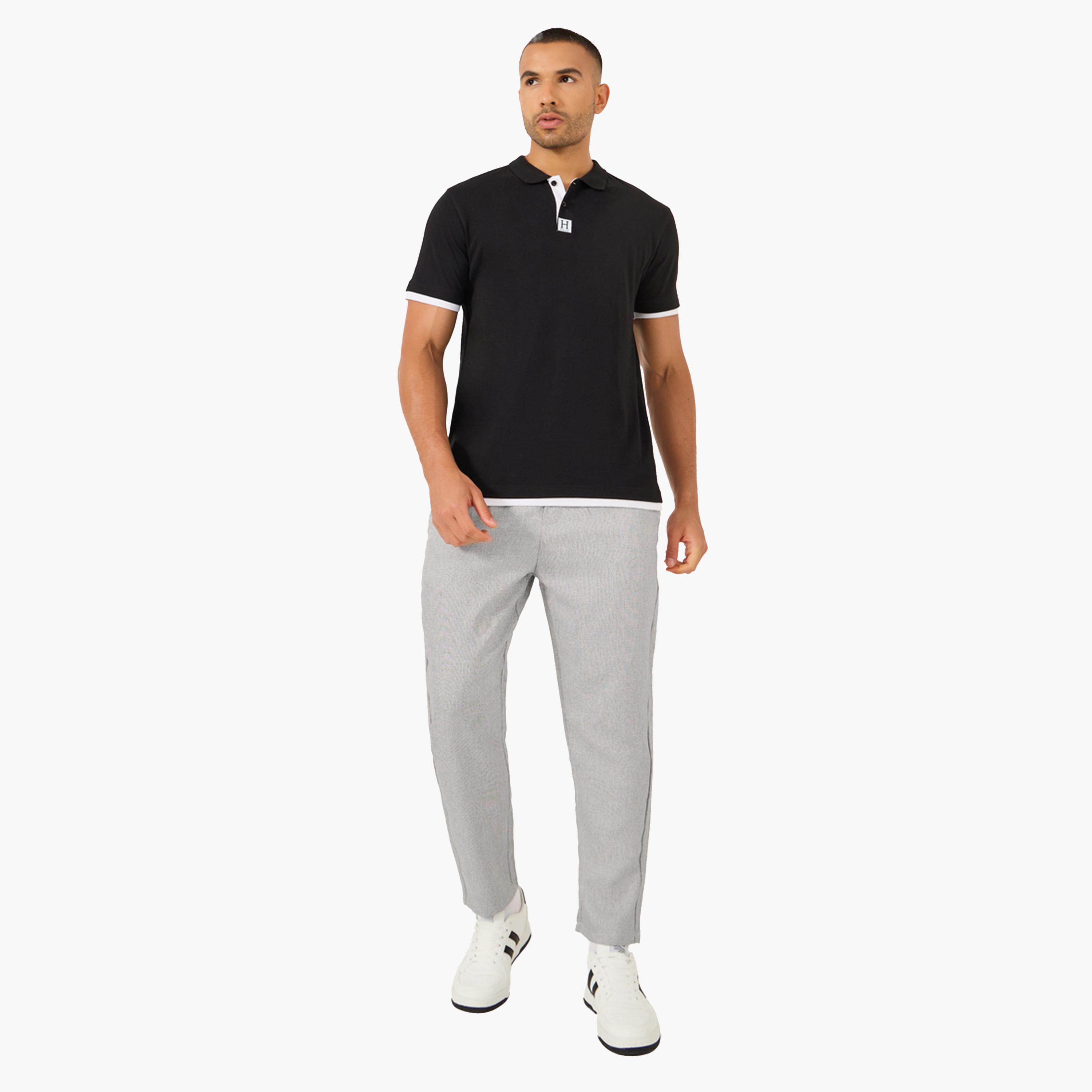Styli Solid Drawstring Waist Relaxed Fit Pants-men-clothing-bottoms-trousersandchinos-trousers-image-2