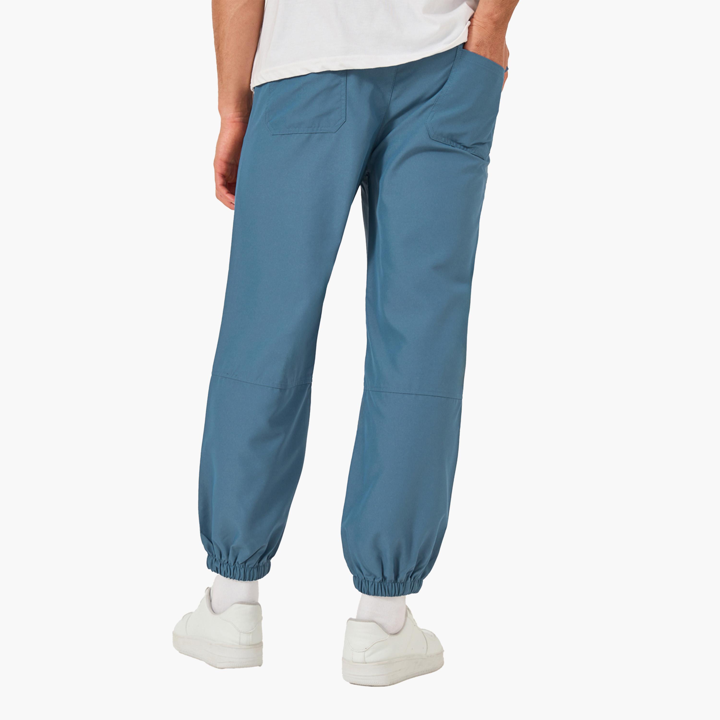 Styli Solid Drawstring Waist Relaxed Fit Joggers-men-clothing-bottoms-joggers-image-4
