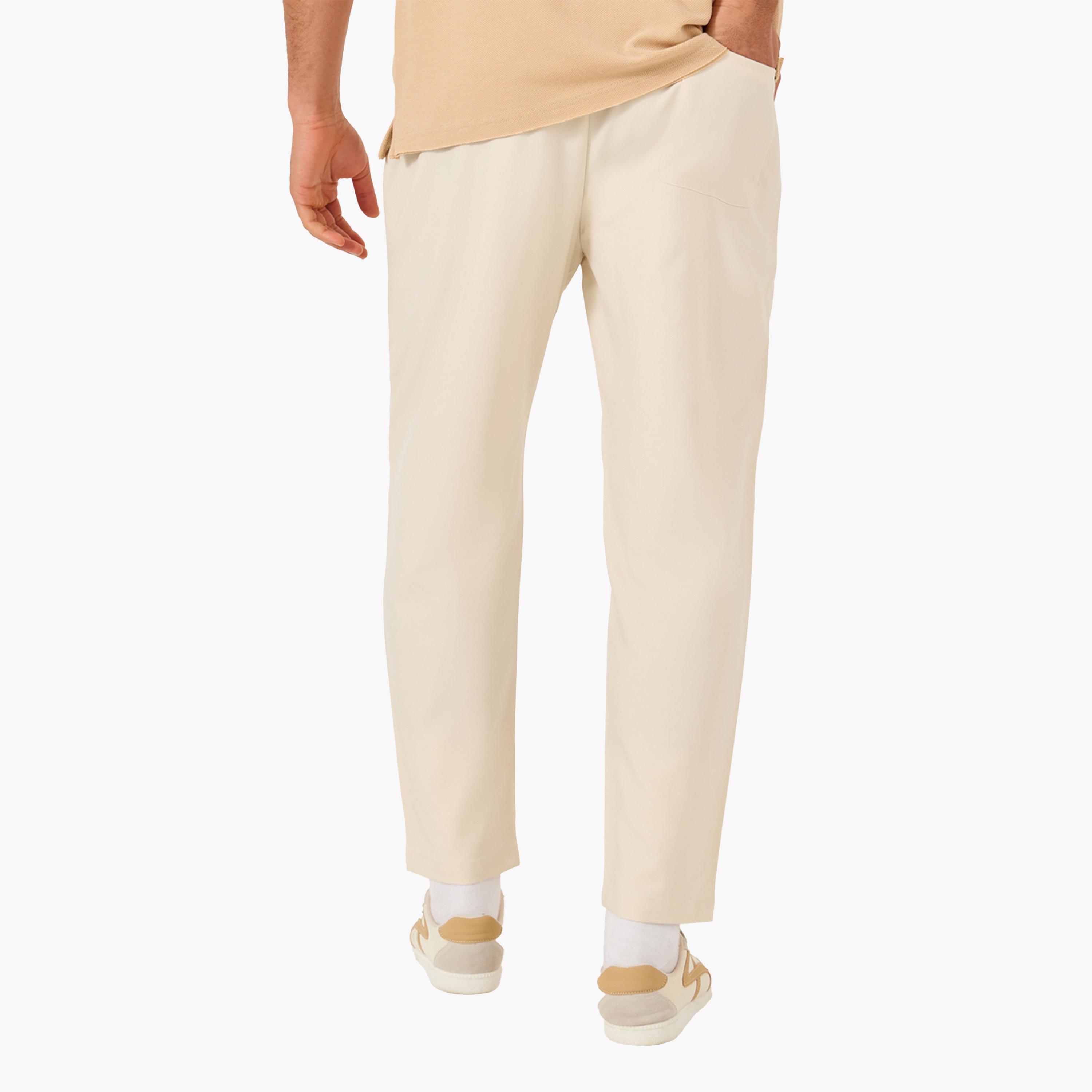 Styli Solid Drawstring Waist Pleated Pants-men-clothing-bottoms-trousersandchinos-trousers-image-3
