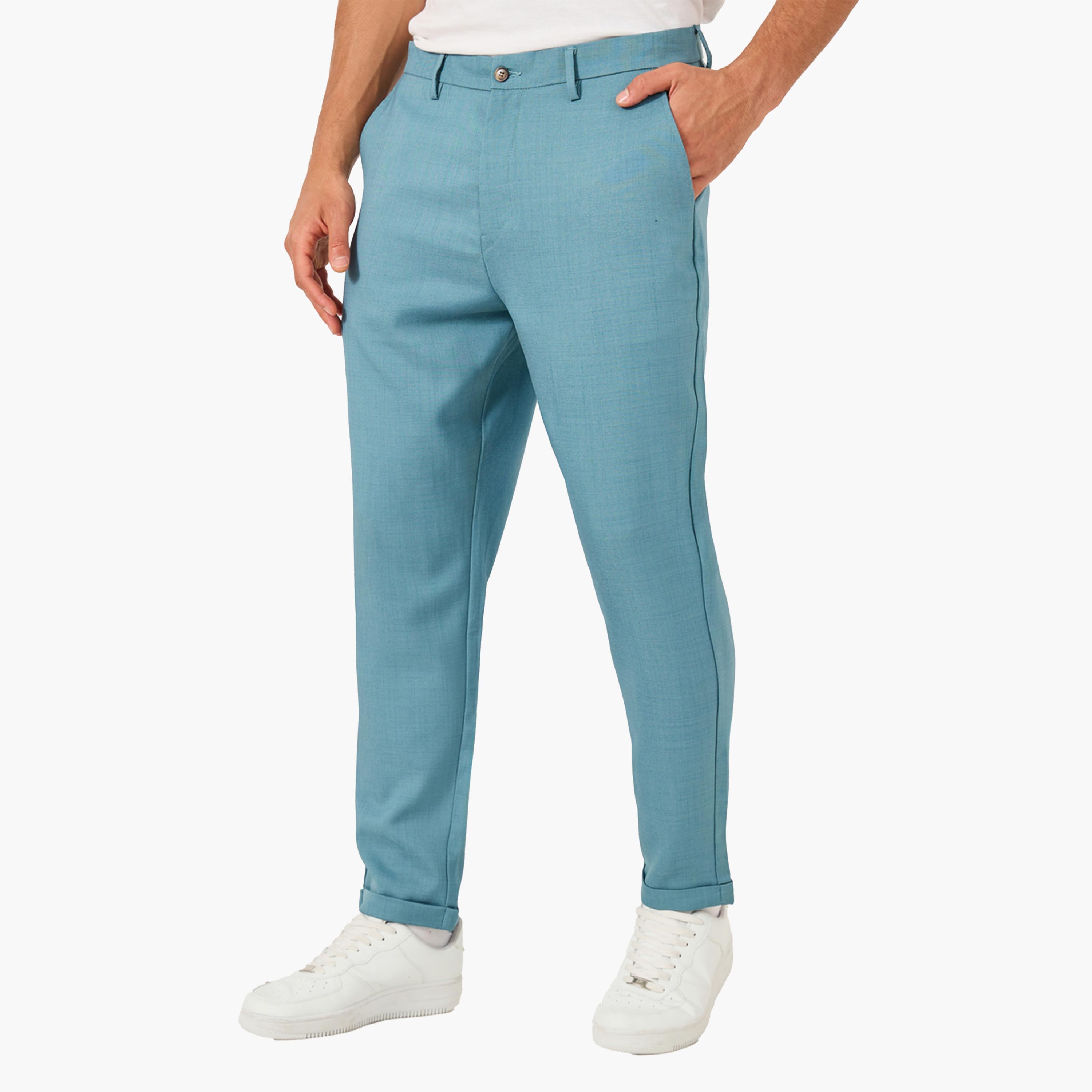 Styli Solid Double Breasted Blazer Vest and Pants Co-Ords-men-clothing-coordsets-image-5