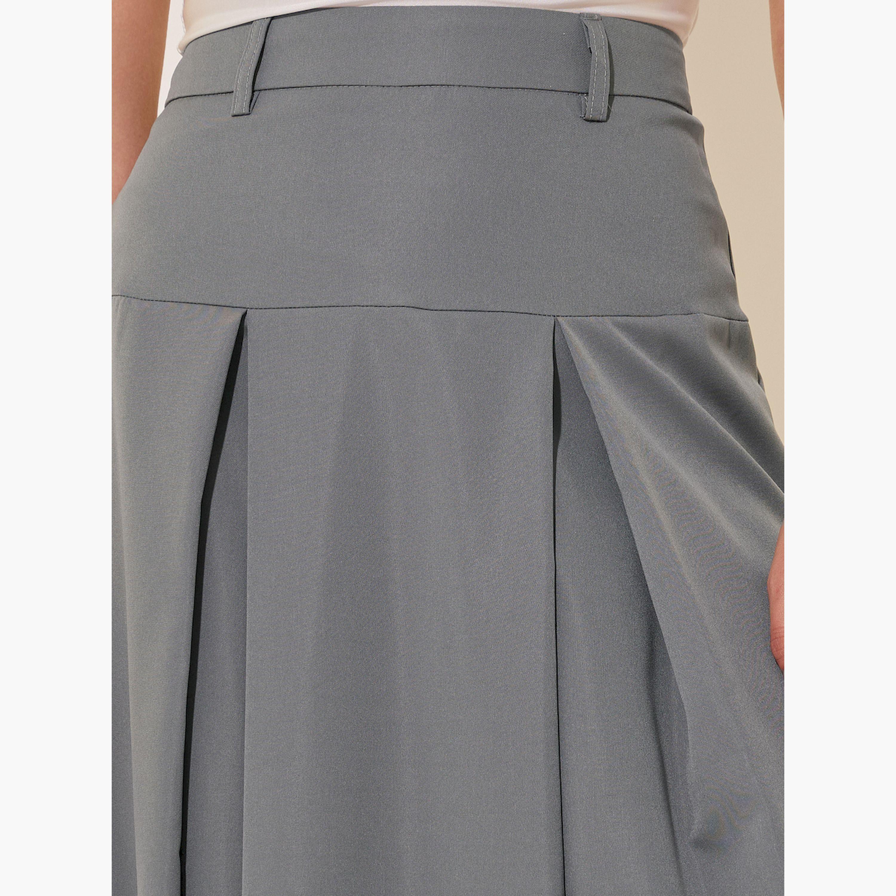 Styli Solid Maxi A-Line Skirt-women-clothing-bottoms-skirts-image-3