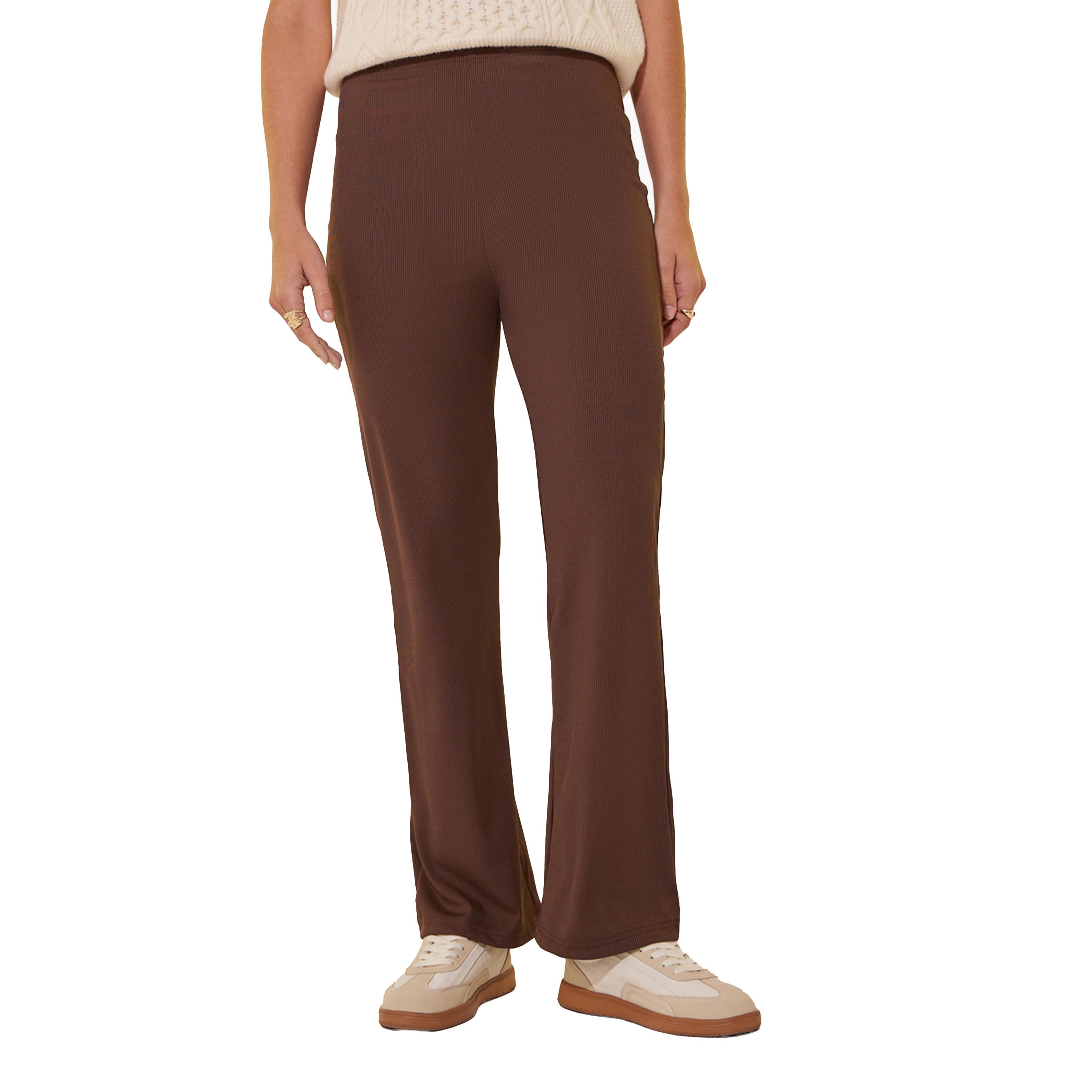 Styli Solid Flared Pants-women-clothing-bottoms-trousers-image-2