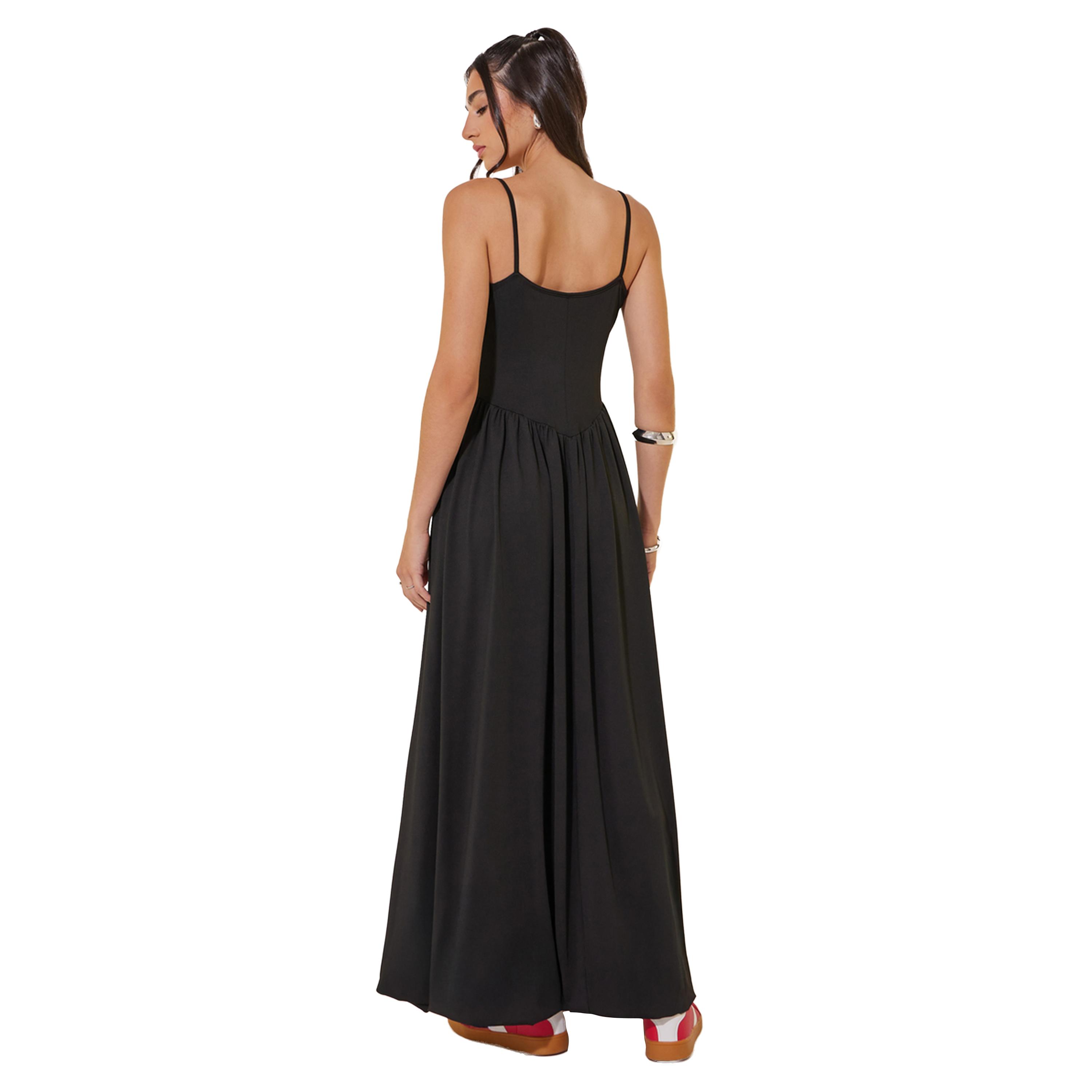 Styli Solid Strappy Round Neck A-Line Maxi Dress-women-clothing-dresses-image-5