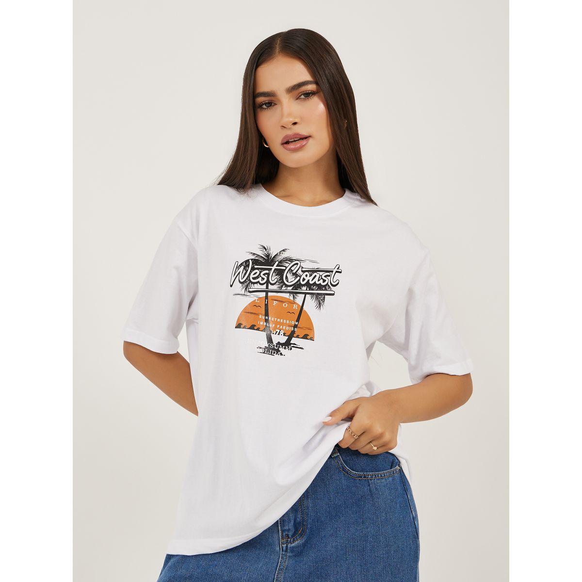 Styli Graphic Print Short Sleeve Oversized T-Shirt-women-clothing-tshirts-image-1