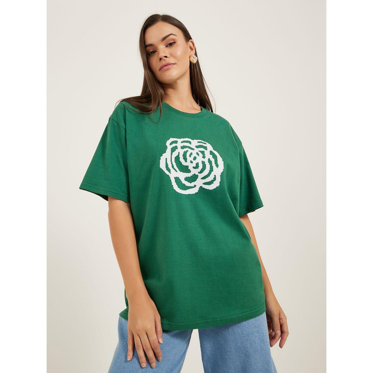 Styli Oversized Graphic Print Short Sleeve T-Shirt-women-clothing-tshirts-image-1