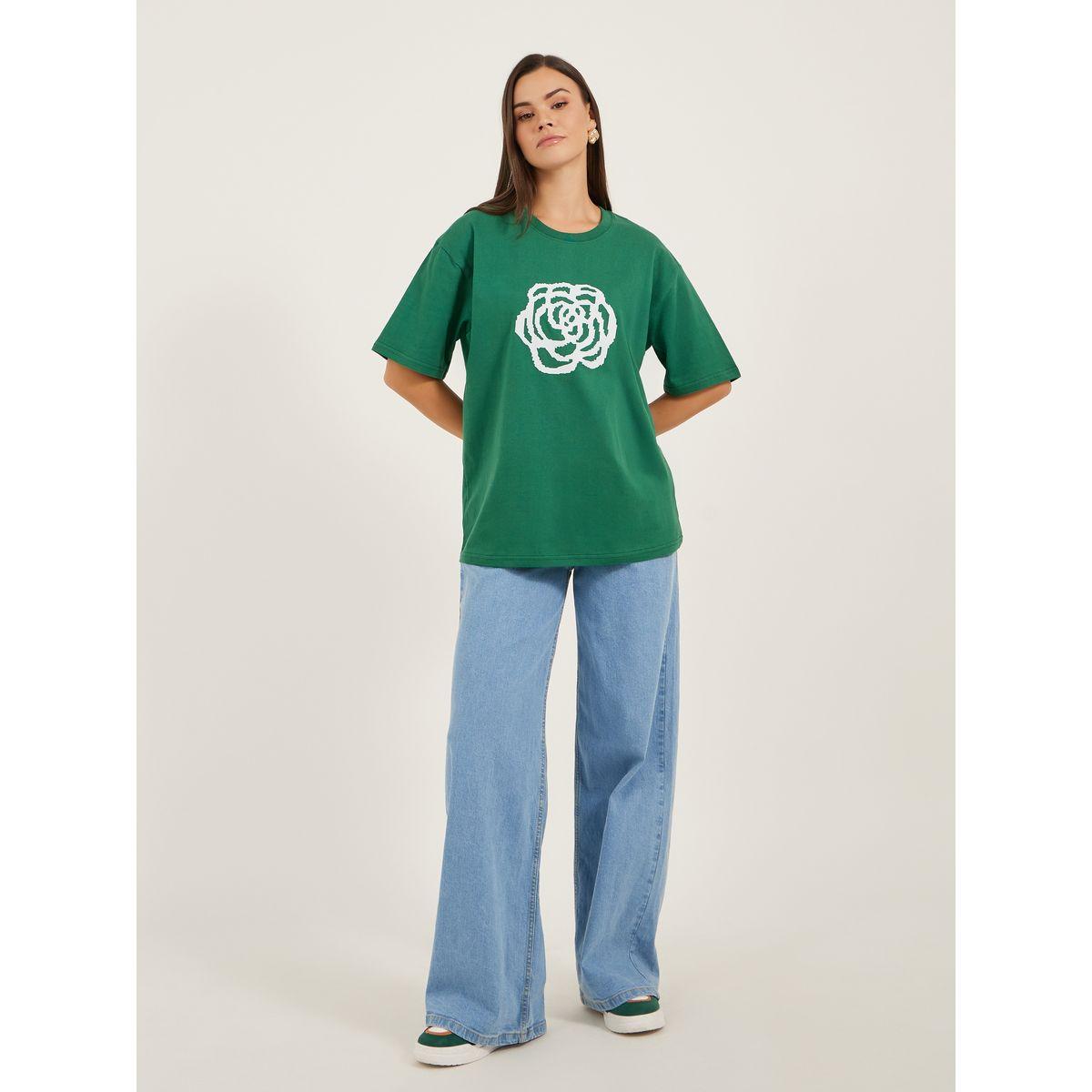 Styli Oversized Graphic Print Short Sleeve T-Shirt-women-clothing-tshirts-image-2