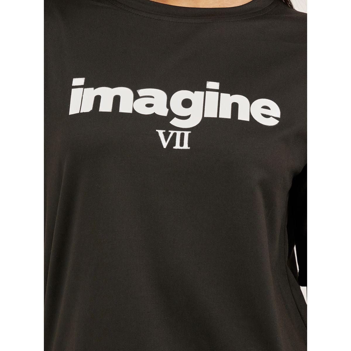 Styli Slogan Print Round Neck Short Sleeve T-Shirt-women-clothing-tshirts-image-4
