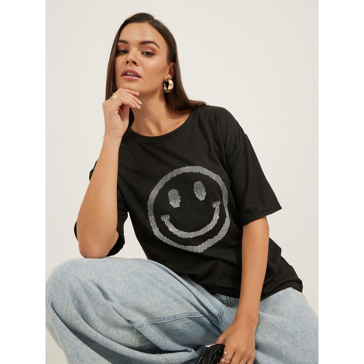 Styli Oversized Graphic Print Short Sleeve T-Shirt-women-clothing-tshirts-image-1