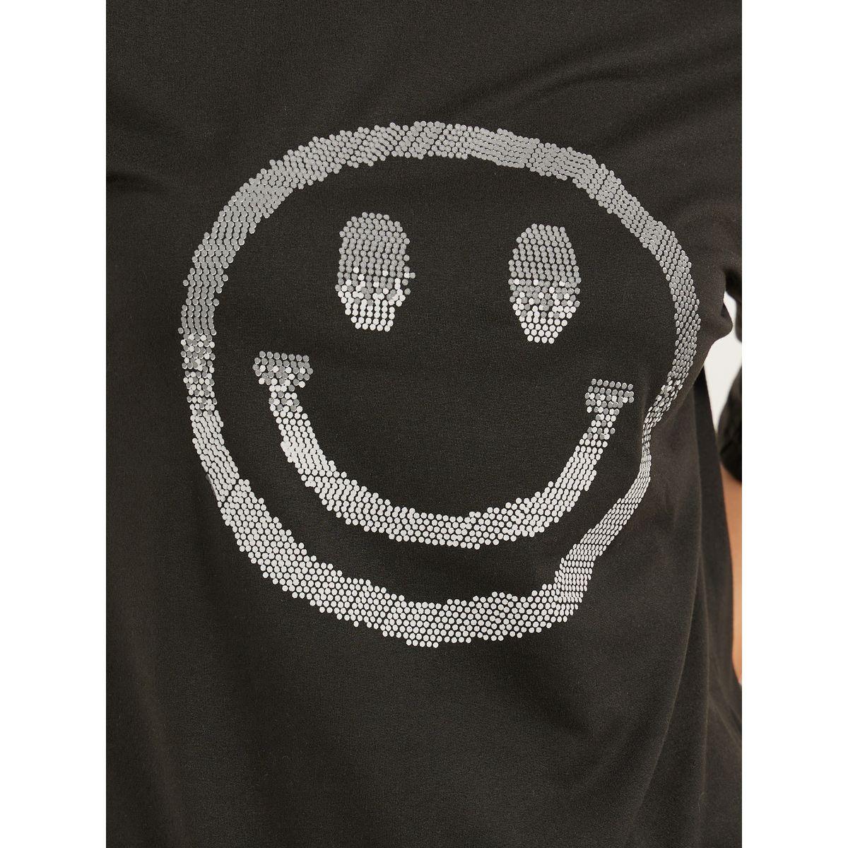 تيشيرت فضفاض بطبعة جرافيك وأكمام قصيرة-women-clothing-tshirts-image-4