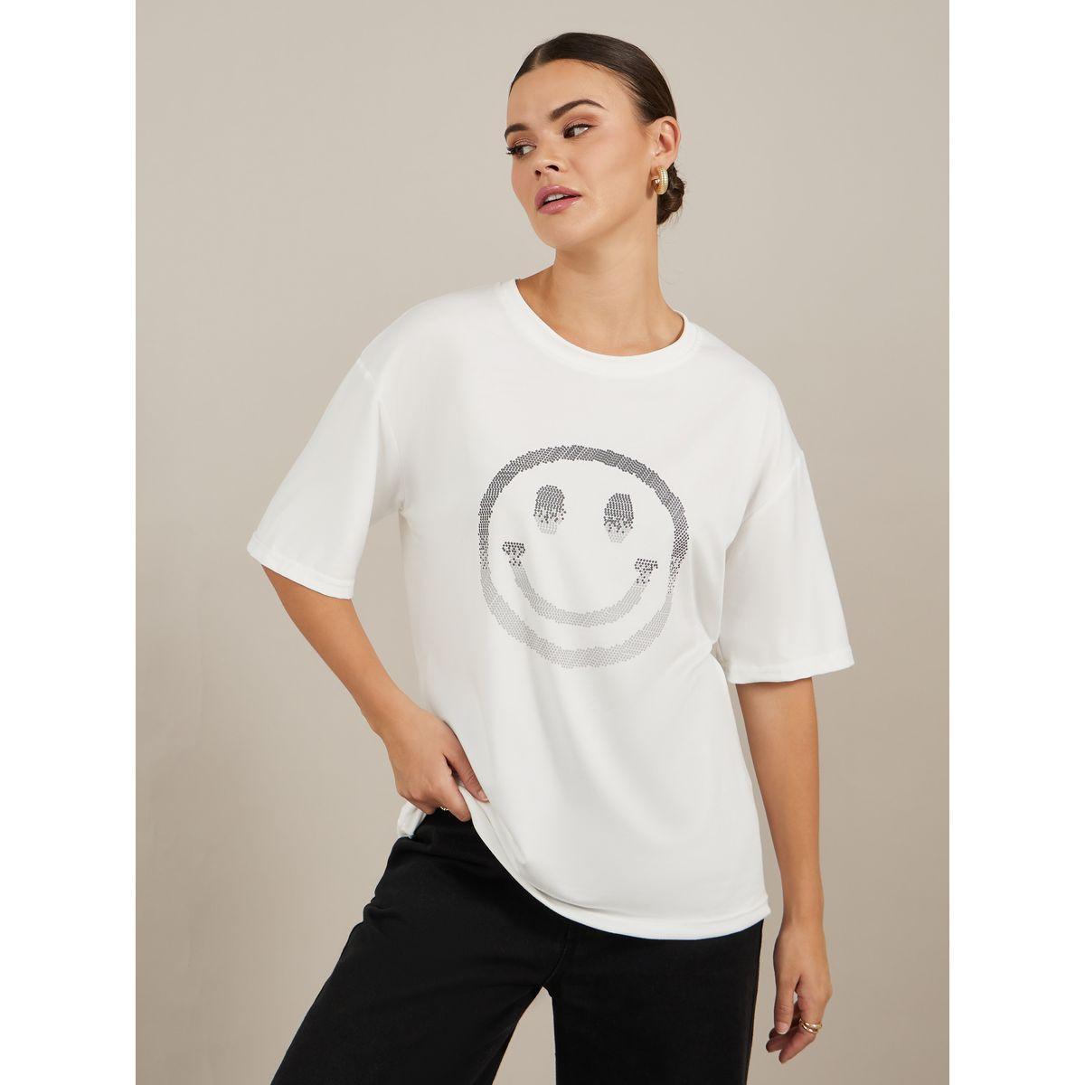 Styli Oversized Graphic Print Short Sleeve T-Shirt-women-clothing-tshirts-image-1