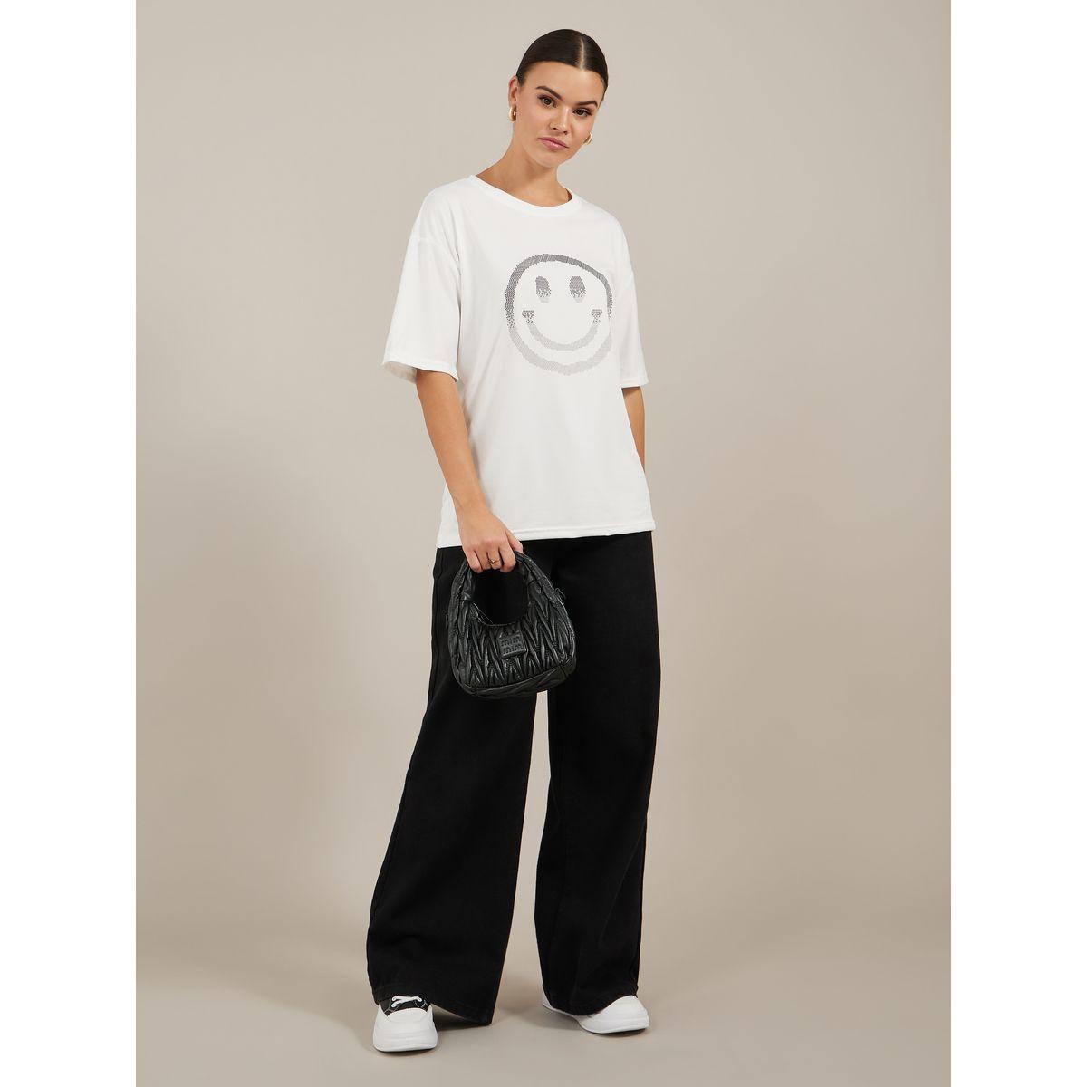 Styli Oversized Graphic Print Short Sleeve T-Shirt-women-clothing-tshirts-image-2