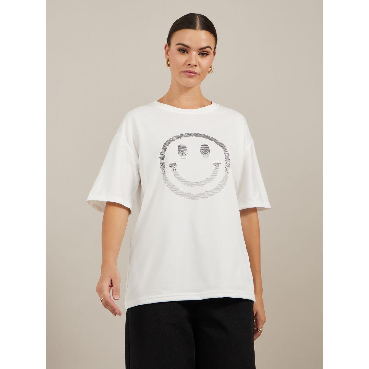 Styli Oversized Graphic Print Short Sleeve T-Shirt-women-clothing-tshirts-image-3