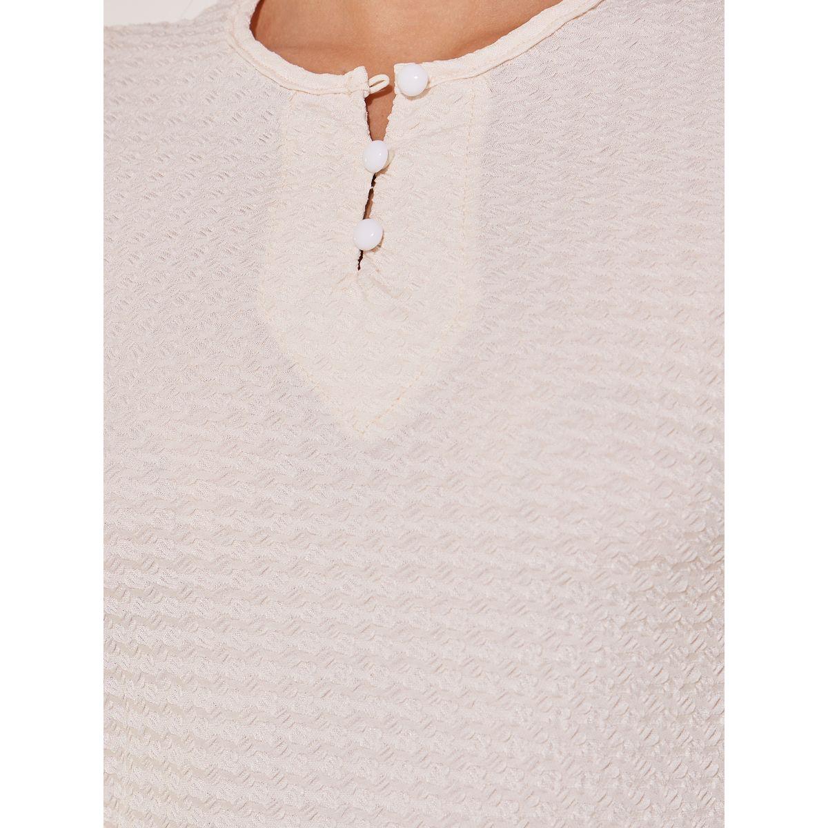 Styli Knitted Round Neck Short Sleeve T-Shirt-women-clothing-tshirts-image-4