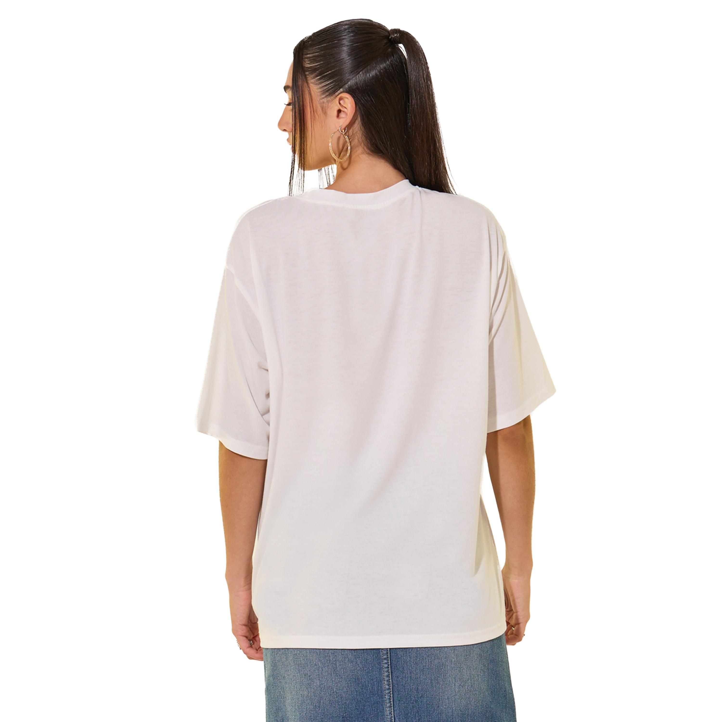 Styli Women White Oversized Embroidered Slogan T-Shirt-women-clothing-tshirts-image-5
